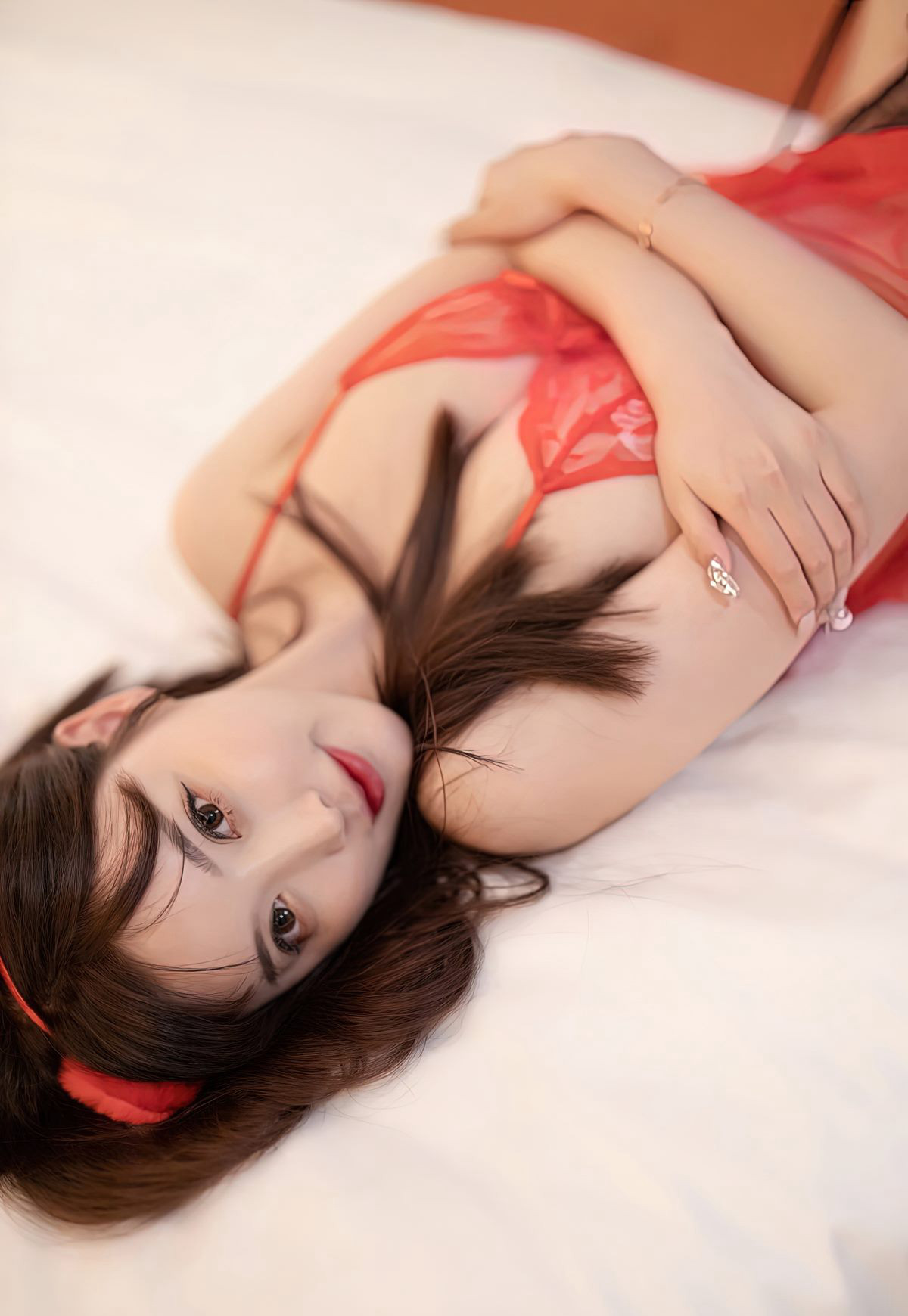 楊晨晨黑絲尤物蕾絲情趣內衣性感絲襪美腿誘惑美女藝術