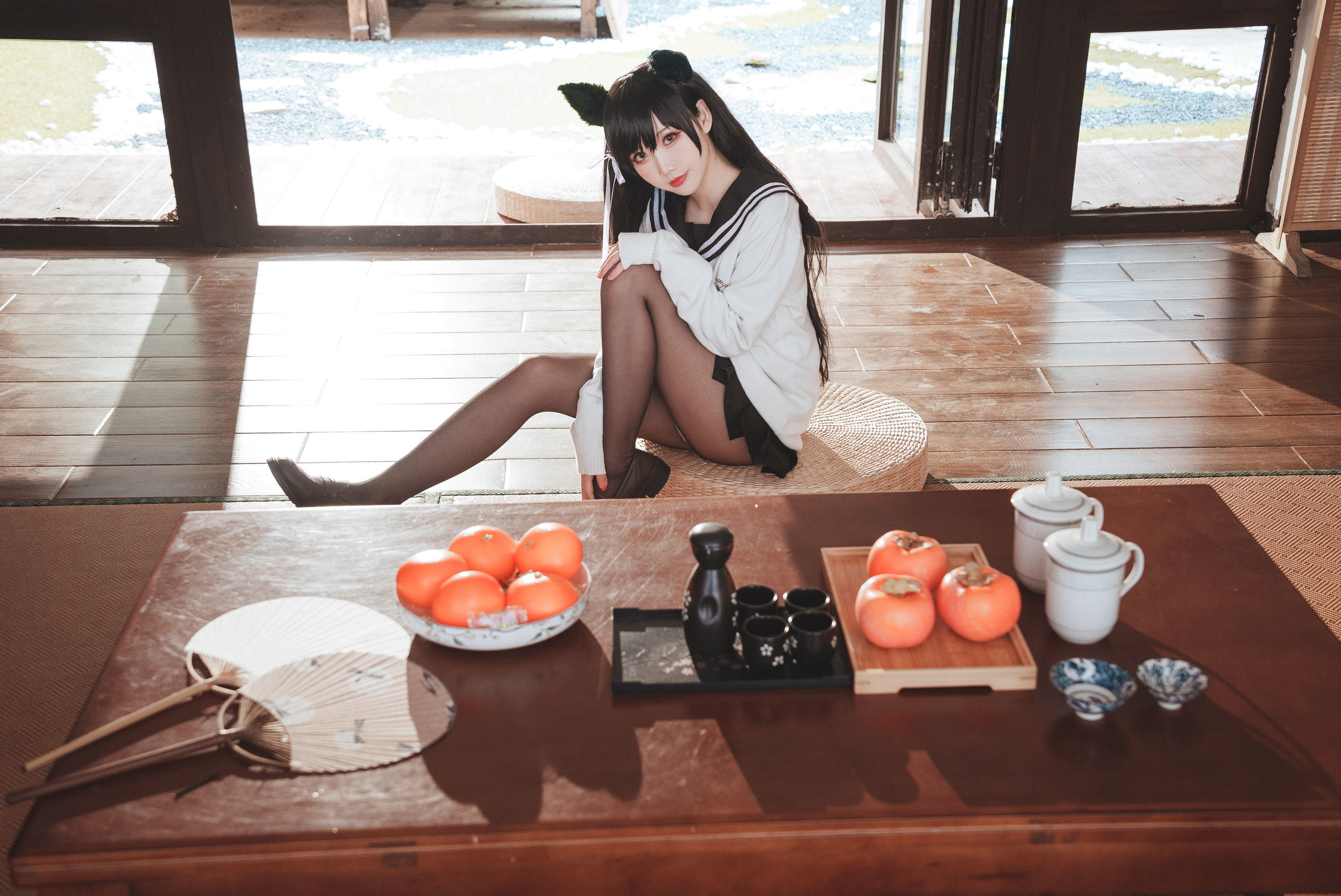 網紅COSER寫真] 可愛人氣Coser面餅仙兒 - 愛宕JK2
