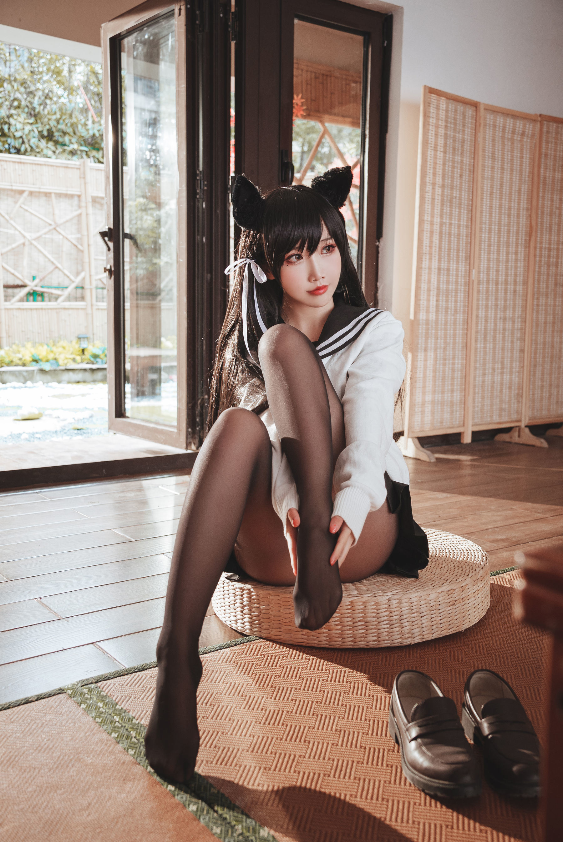 網紅COSER寫真] 可愛人氣Coser面餅仙兒 - 愛宕JK2