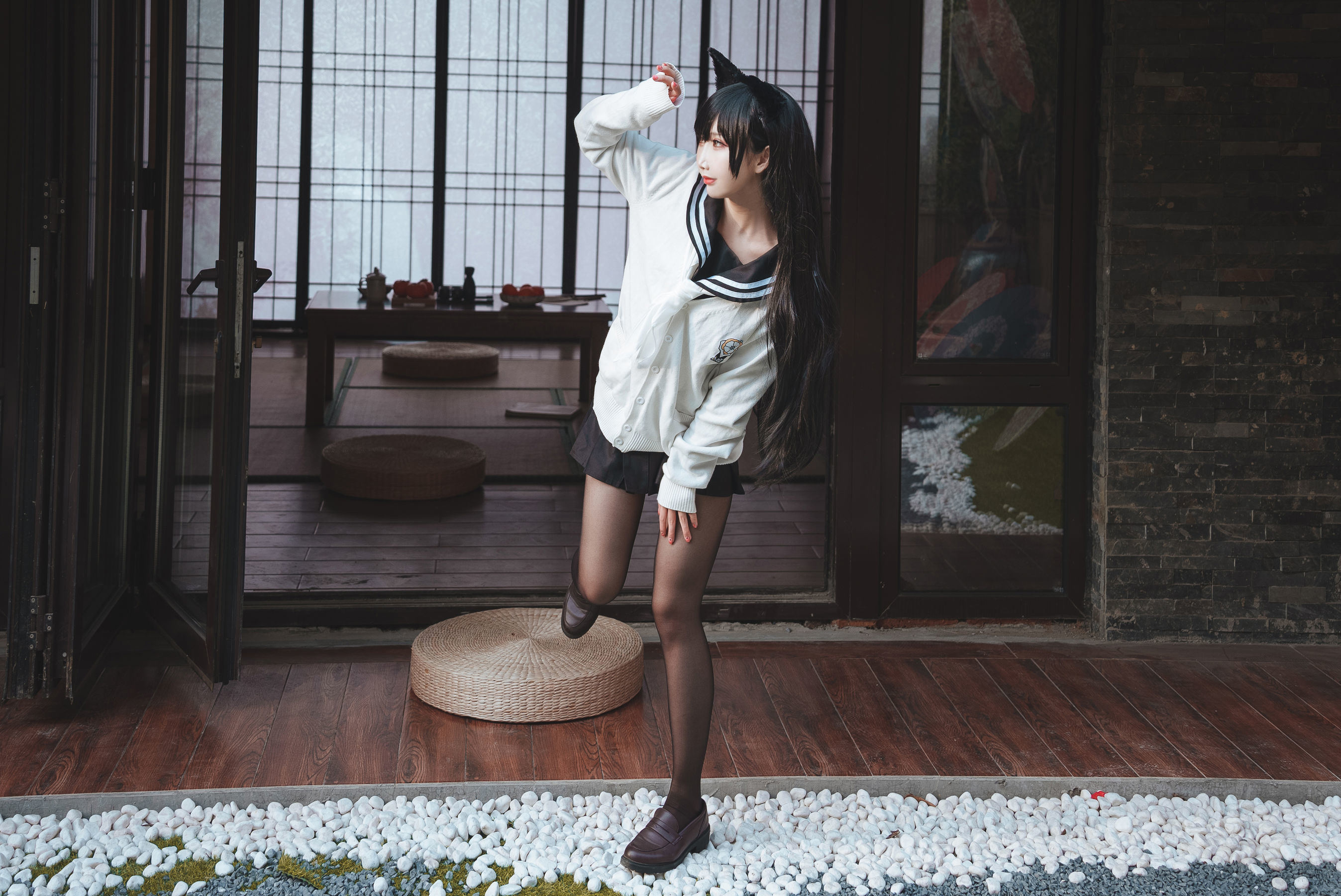 網紅COSER寫真] 可愛人氣Coser面餅仙兒 - 愛宕JK2