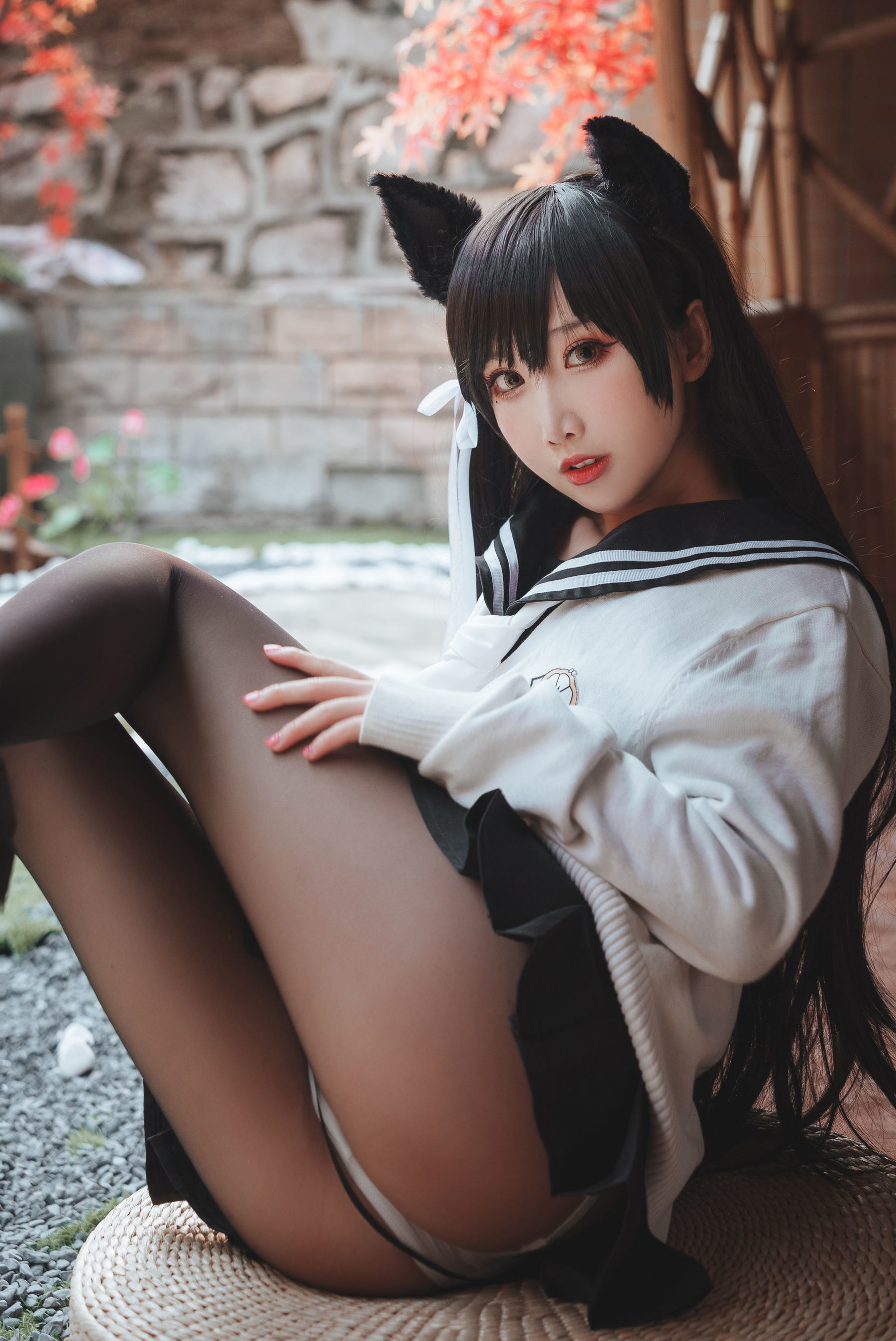 網紅COSER寫真] 可愛人氣Coser面餅仙兒 - 愛宕JK2