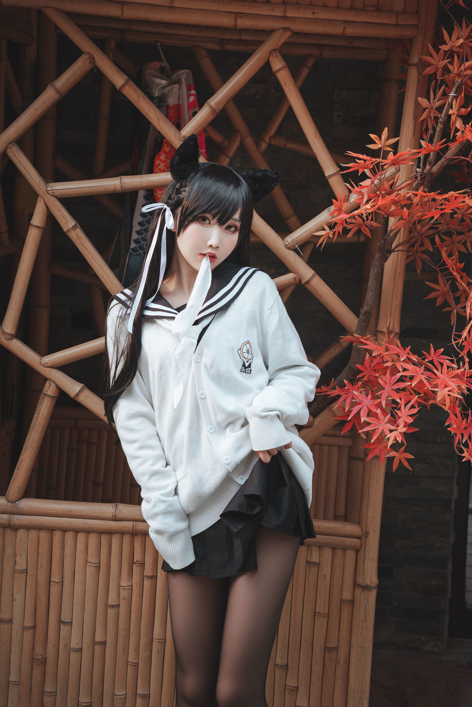 網紅COSER寫真] 可愛人氣Coser面餅仙兒 - 愛宕JK2