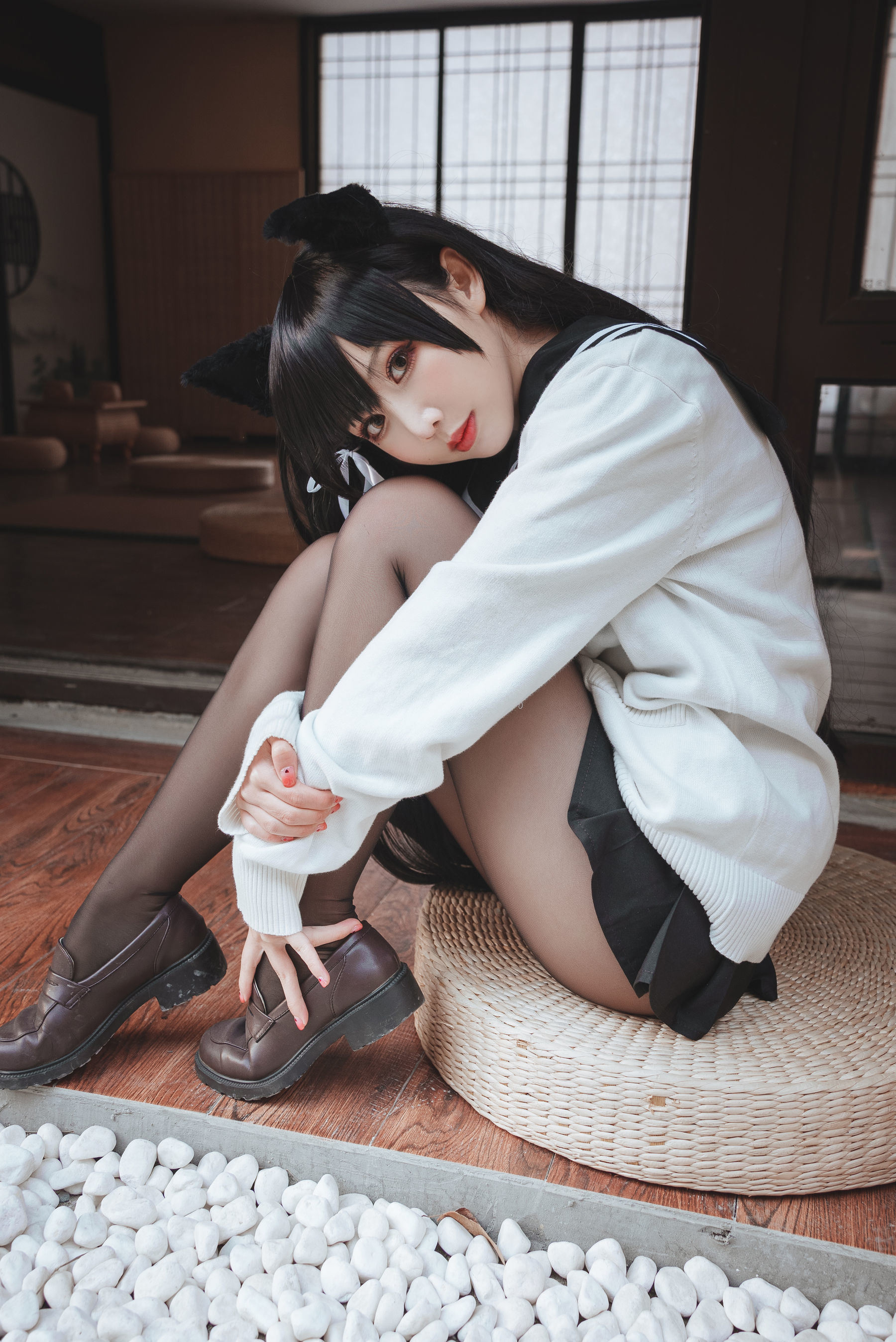 網紅COSER寫真] 可愛人氣Coser面餅仙兒 - 愛宕JK2