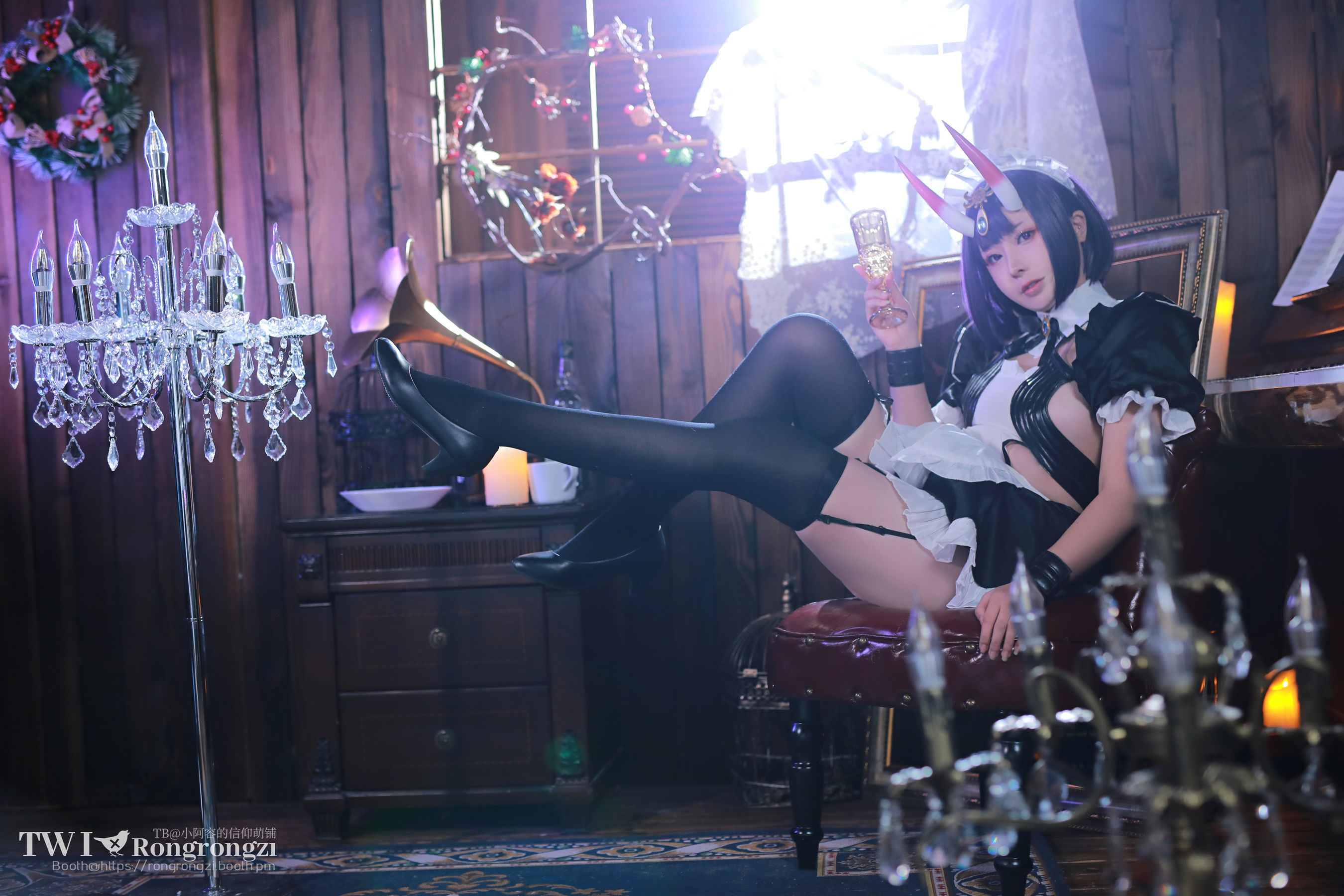 Ảnh chụp Coser nổi tiếng] Xiao Rong Zai Gu Gu Gu - Shuten Doji Tông Tử Nữ Phục