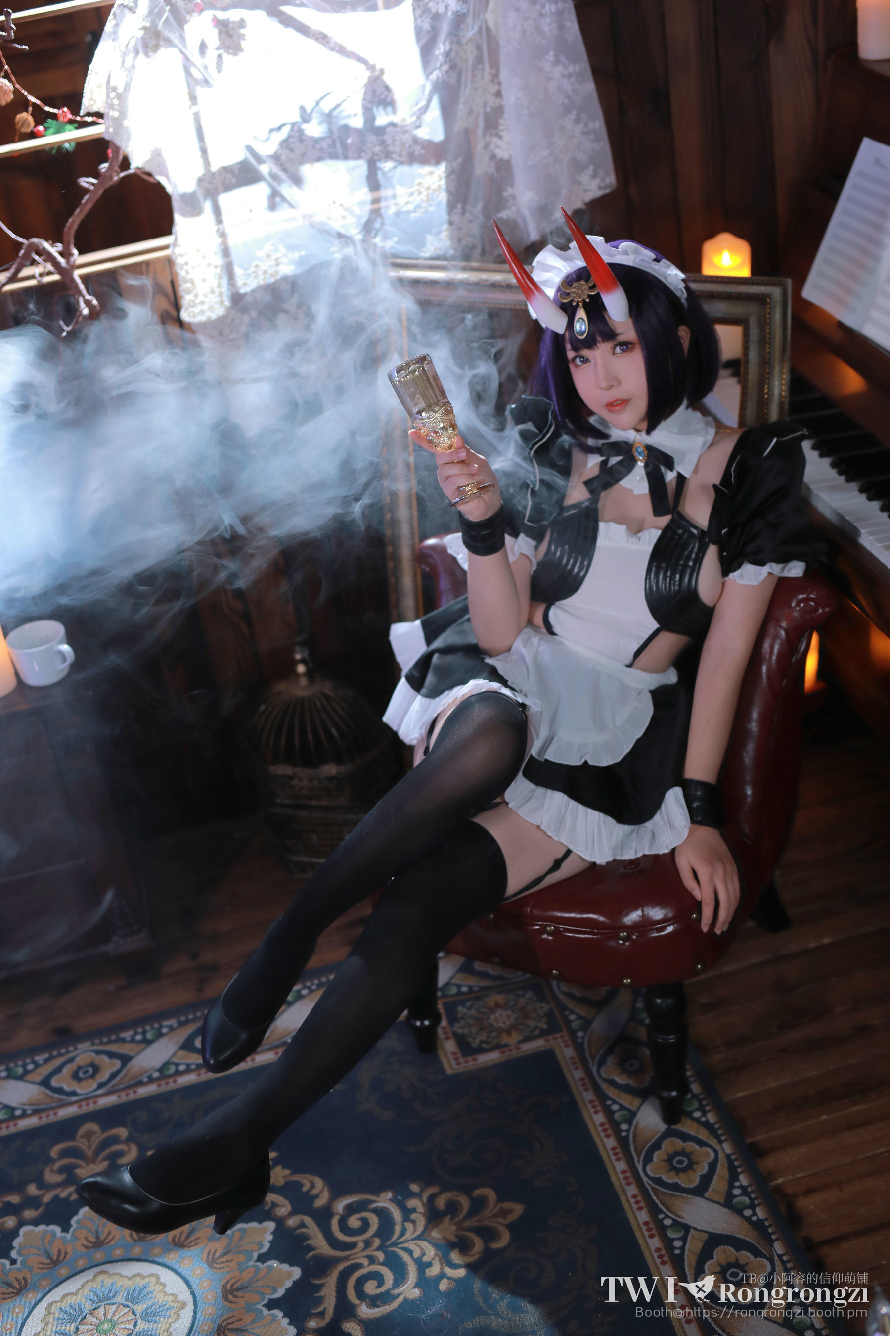 Ảnh chụp Coser nổi tiếng] Xiao Rong Zai Gu Gu Gu - Shuten Doji Tông Tử Nữ Phục