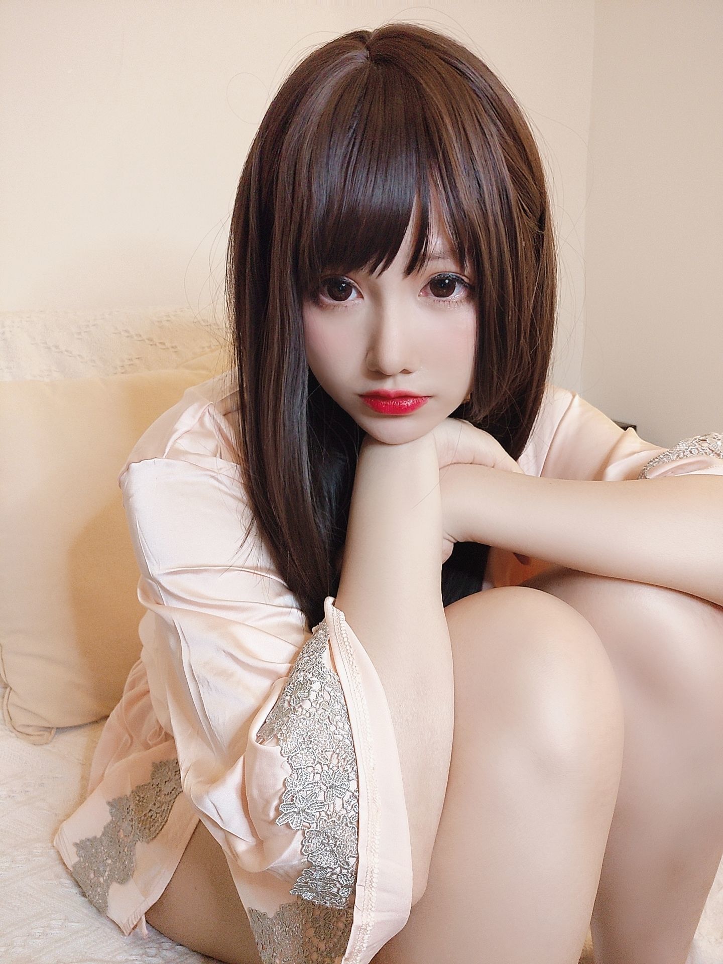 Ảnh Net Red COSER] Cô gái dễ thương Nyako Meo Zi - Cuộc sống đồng cư với bạn gái tưởng tượng: 2 bộ series đồ ngủ ở nhà