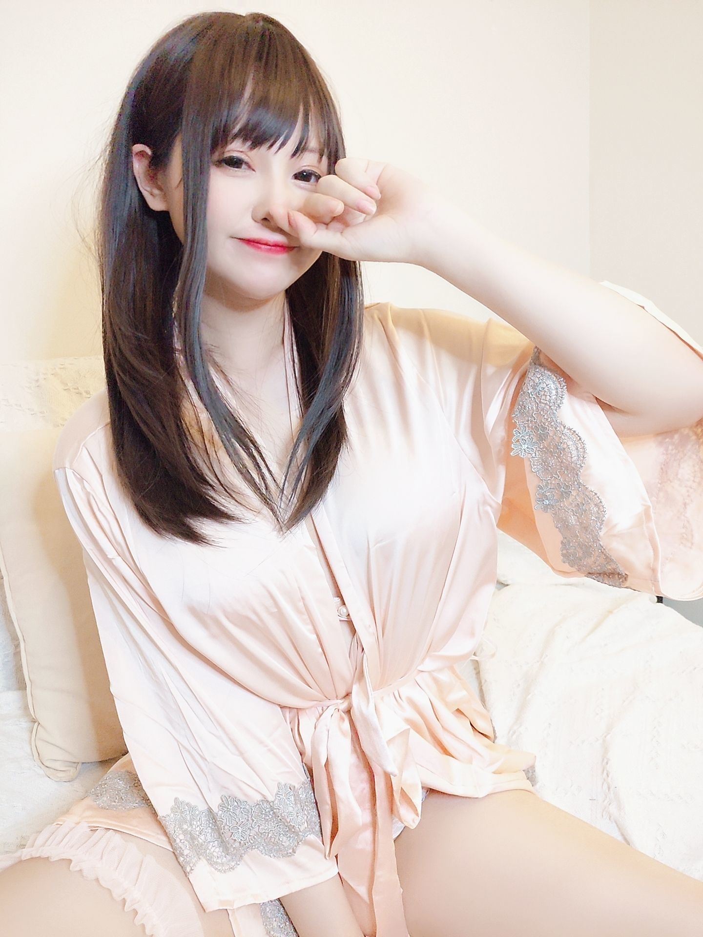 Ảnh Net Red COSER] Cô gái dễ thương Nyako Meo Zi - Cuộc sống đồng cư với bạn gái tưởng tượng: 2 bộ series đồ ngủ ở nhà
