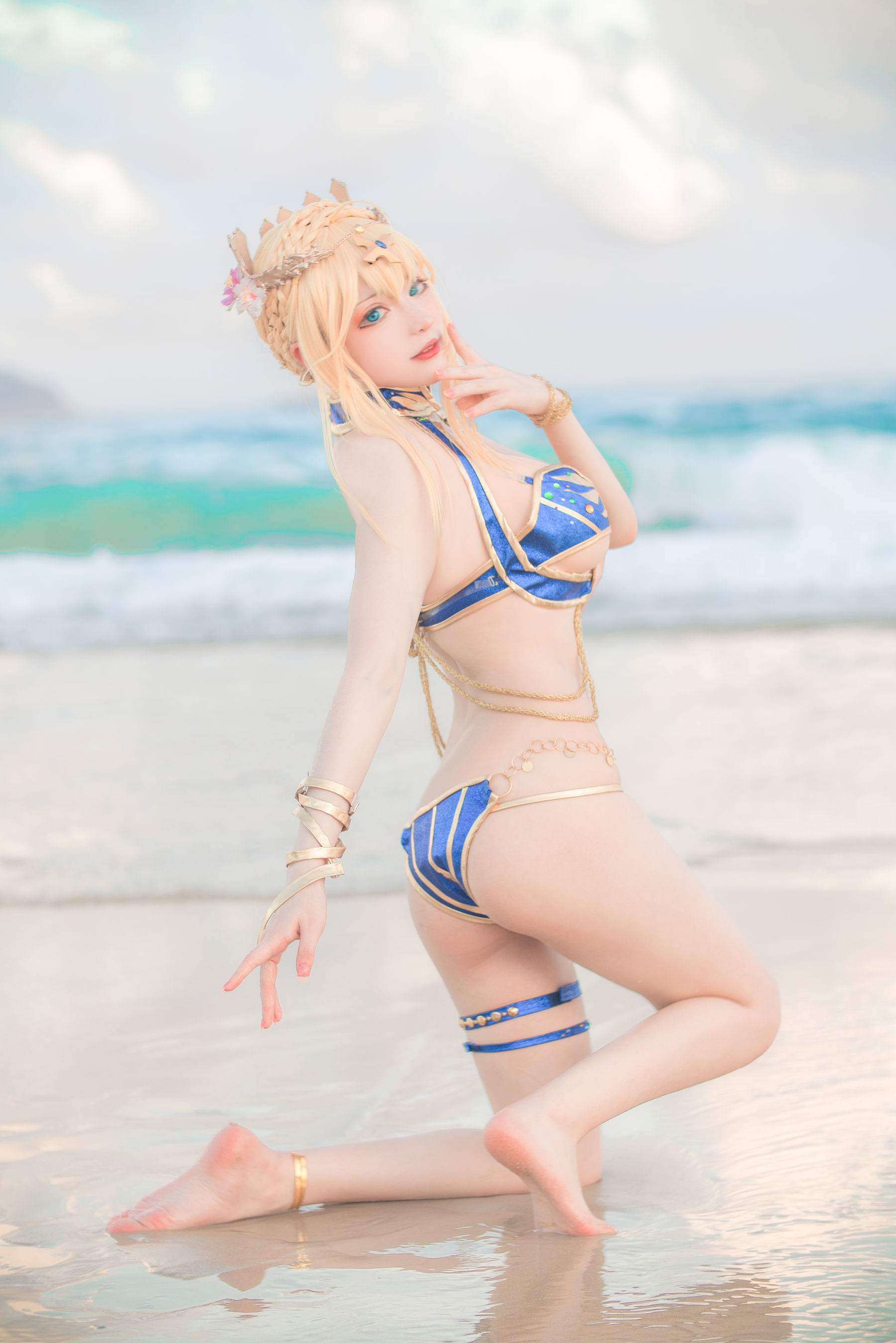 왕홍 COSER 사진] 치스이콰이위 사진 - 백장 수영복