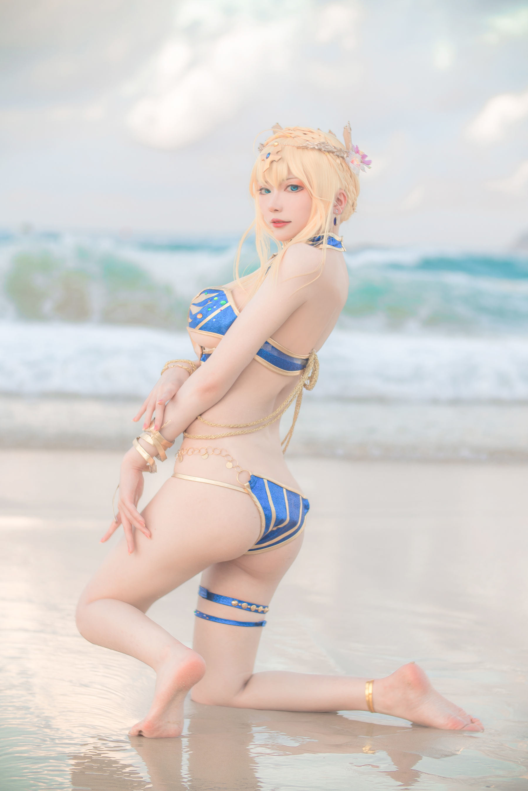 왕홍 COSER 사진] 치스이콰이위 사진 - 백장 수영복