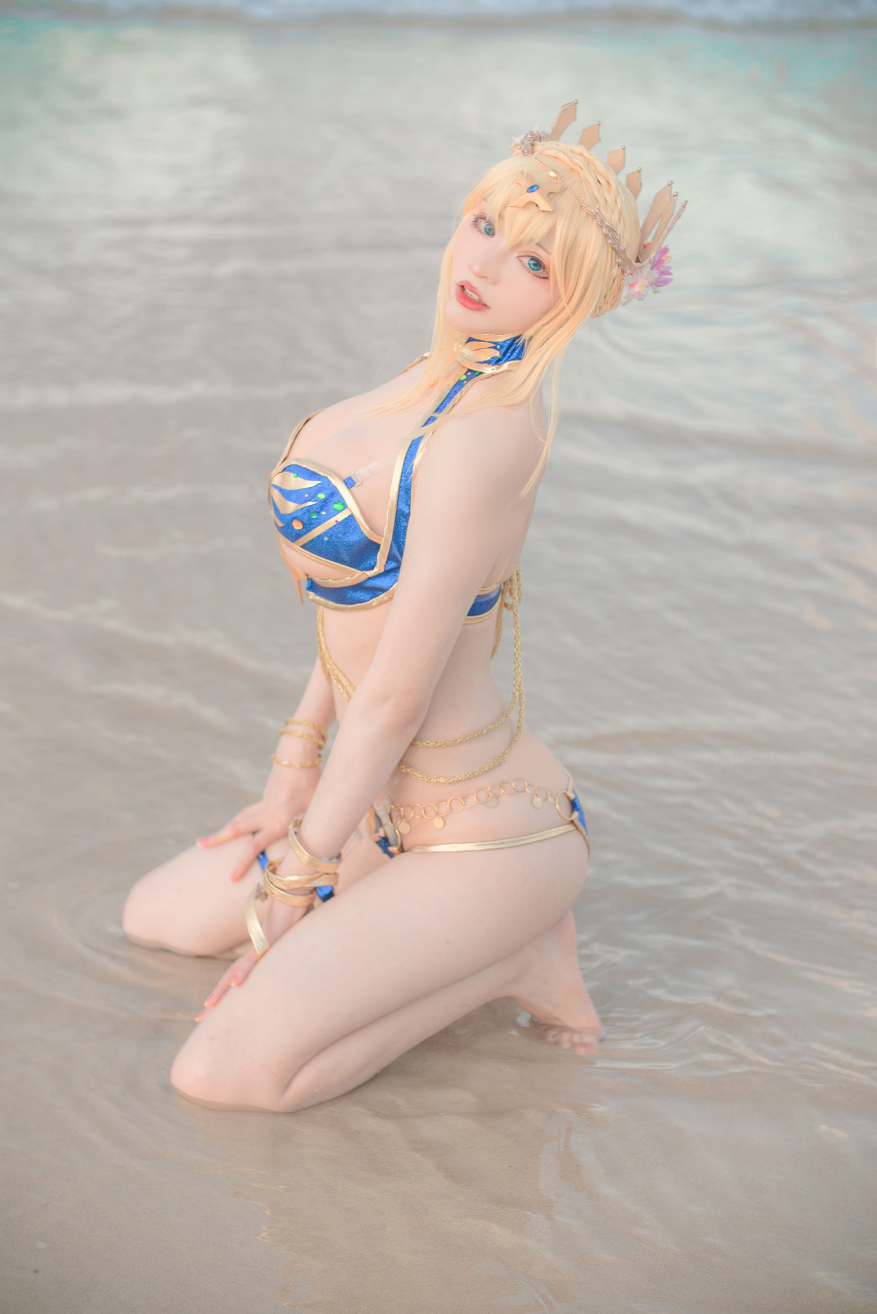 왕홍 COSER 사진] 치스이콰이위 사진 - 백장 수영복