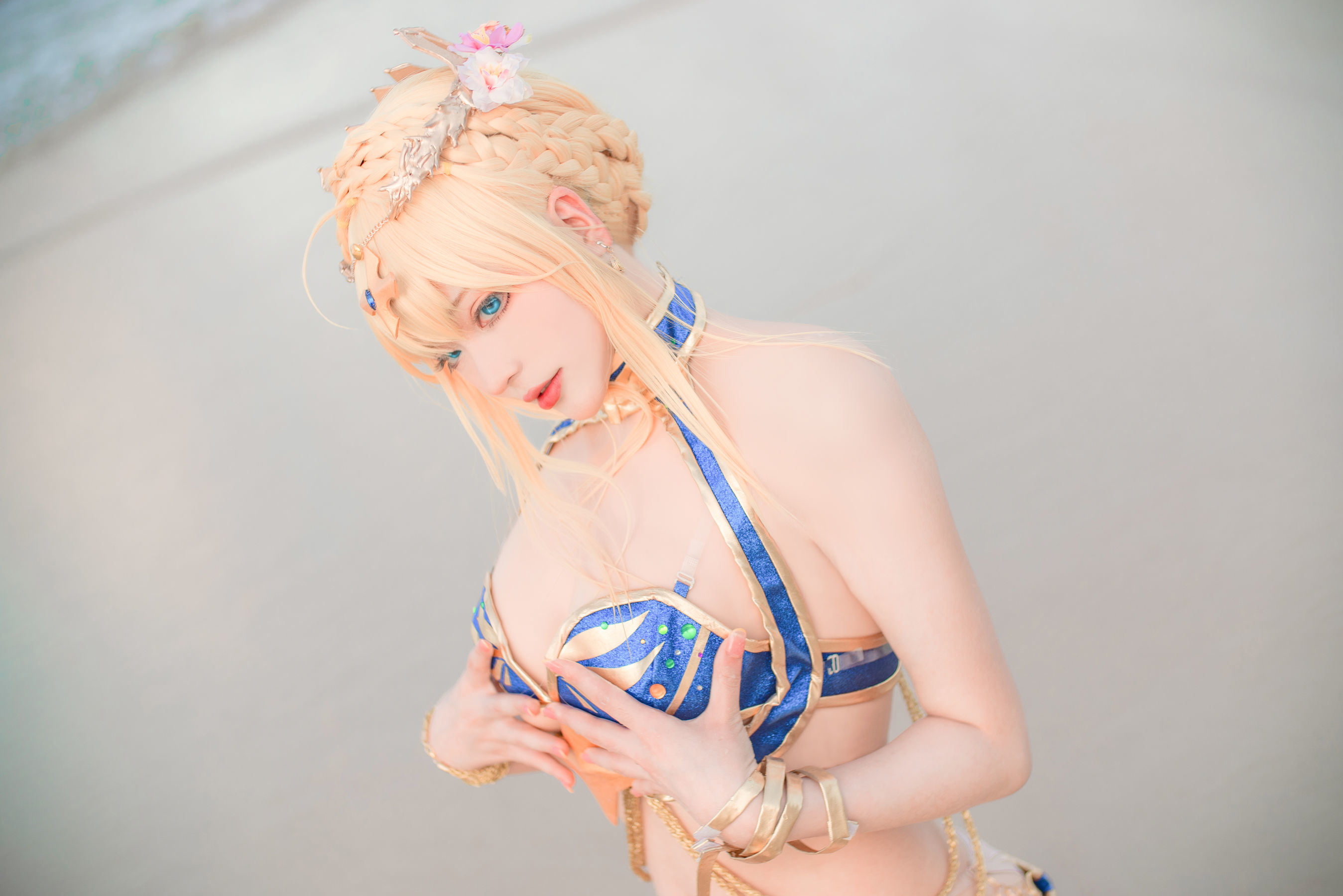 왕홍 COSER 사진] 치스이콰이위 사진 - 백장 수영복