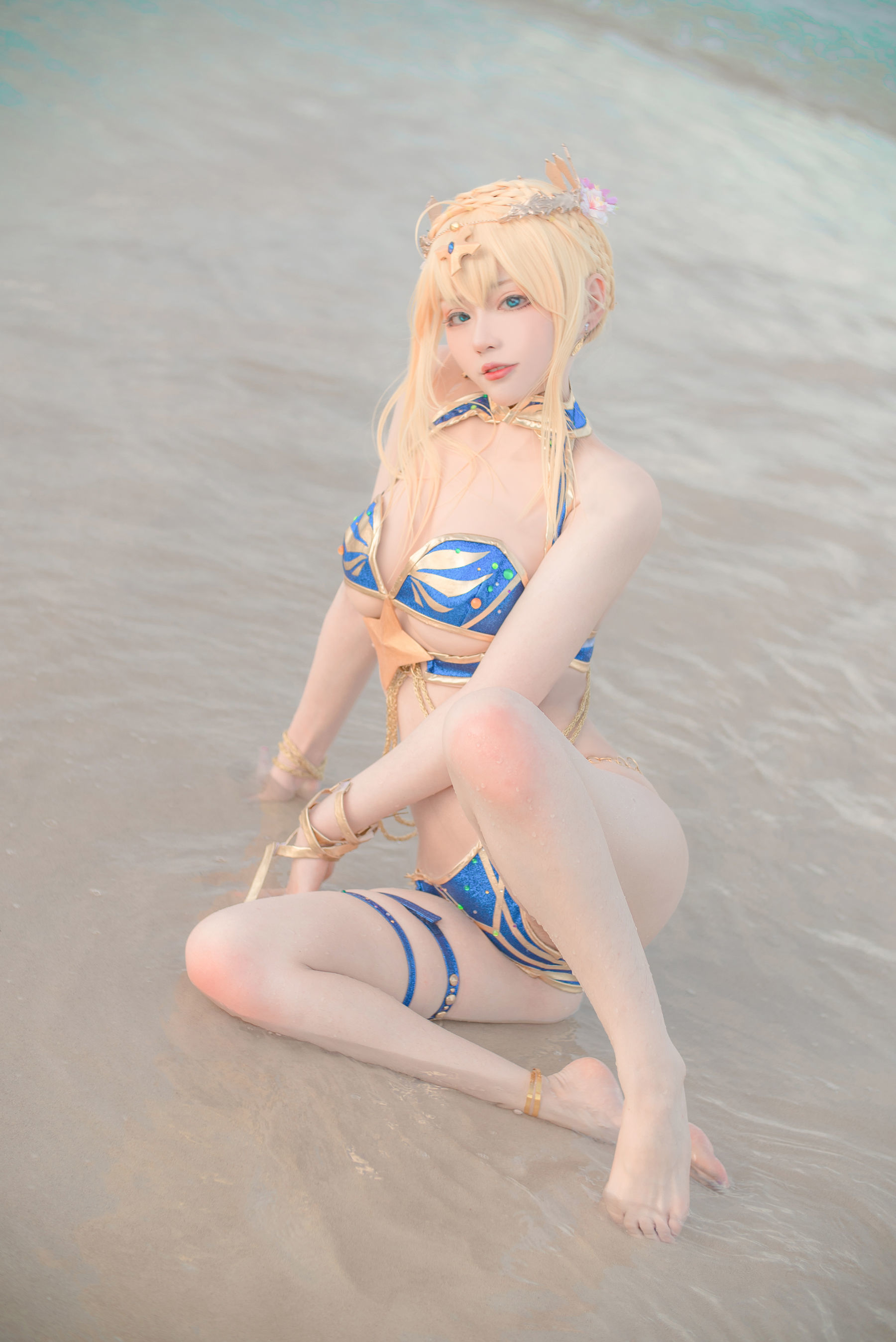 왕홍 COSER 사진] 치스이콰이위 사진 - 백장 수영복