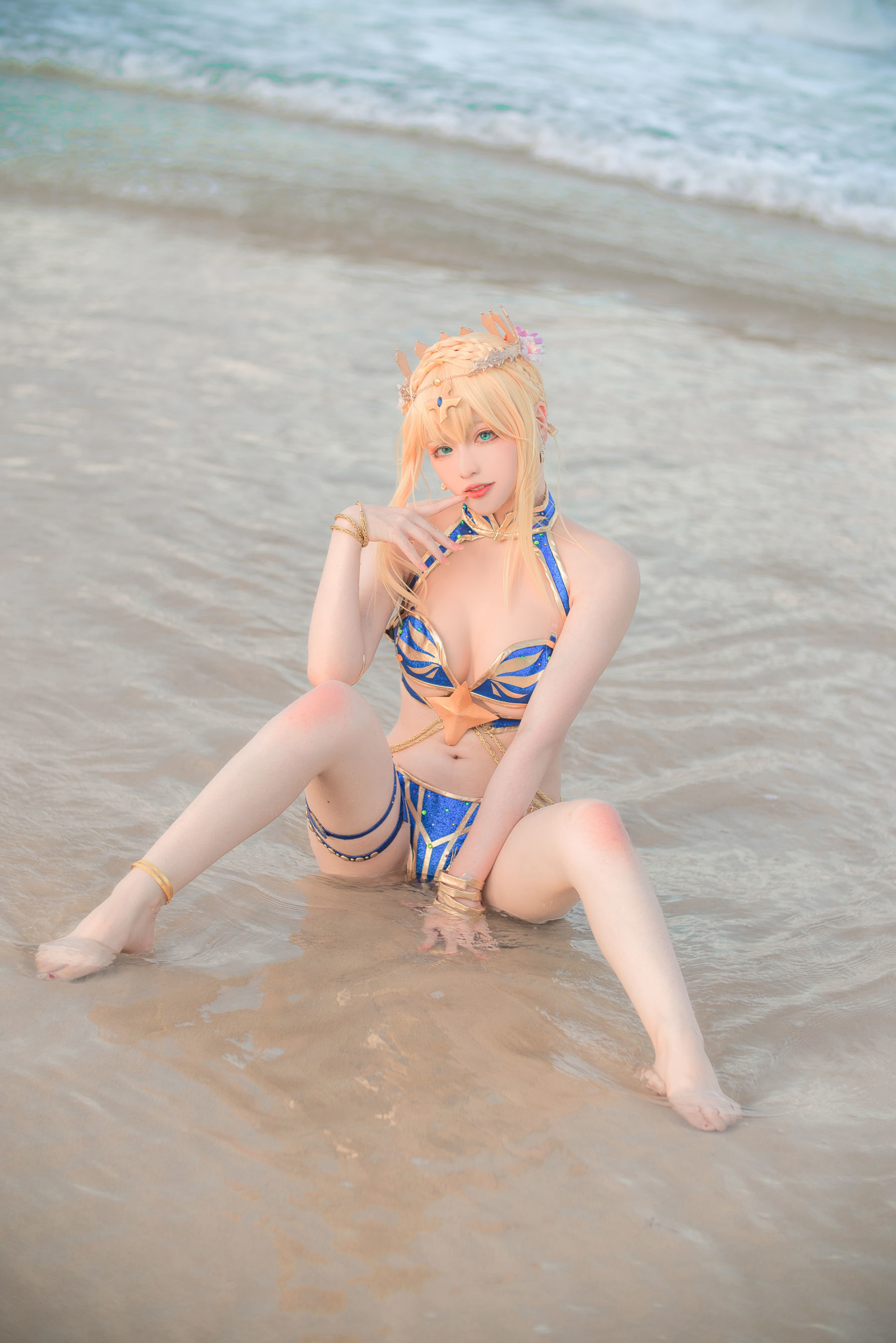 왕홍 COSER 사진] 치스이콰이위 사진 - 백장 수영복