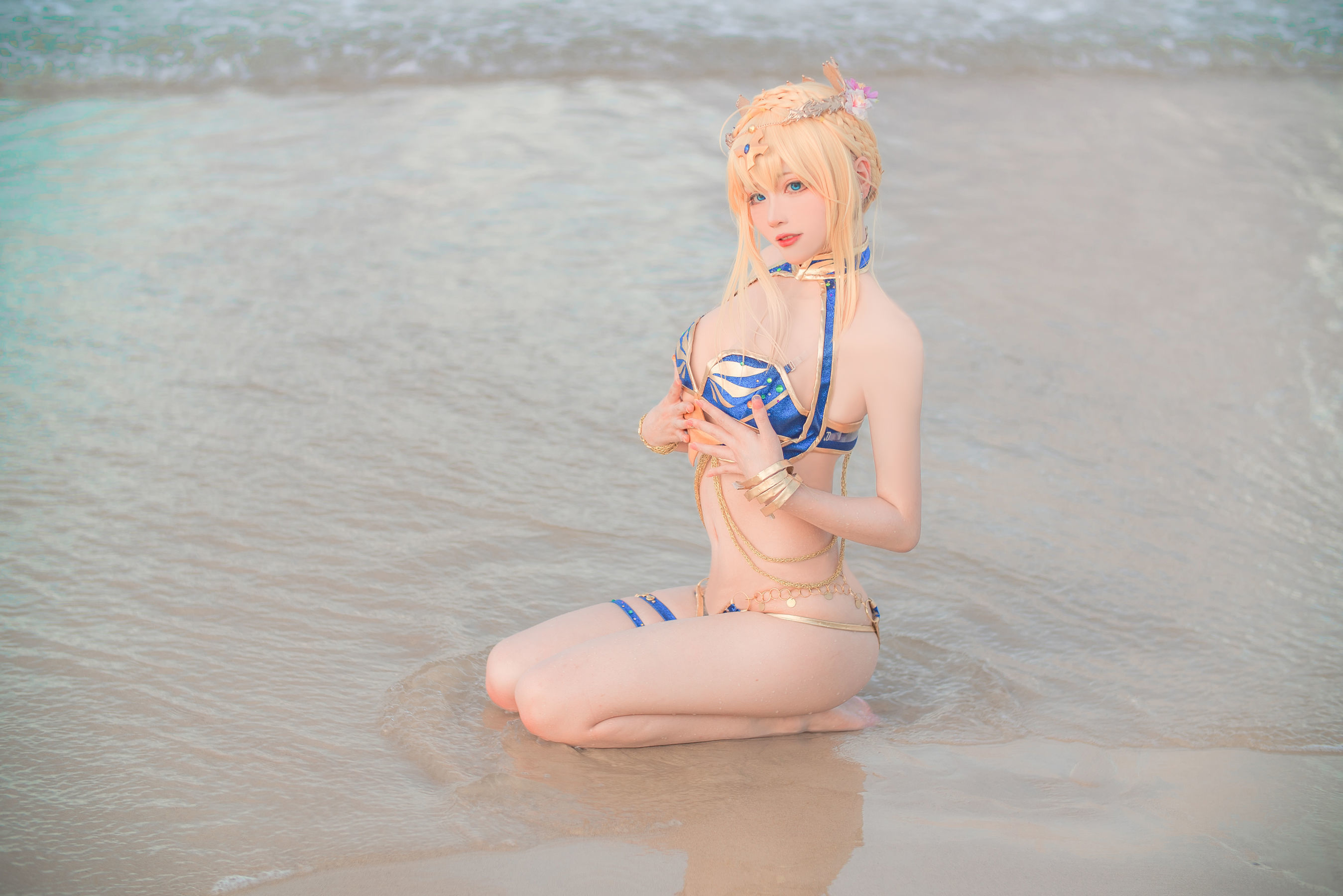 왕홍 COSER 사진] 치스이콰이위 사진 - 백장 수영복