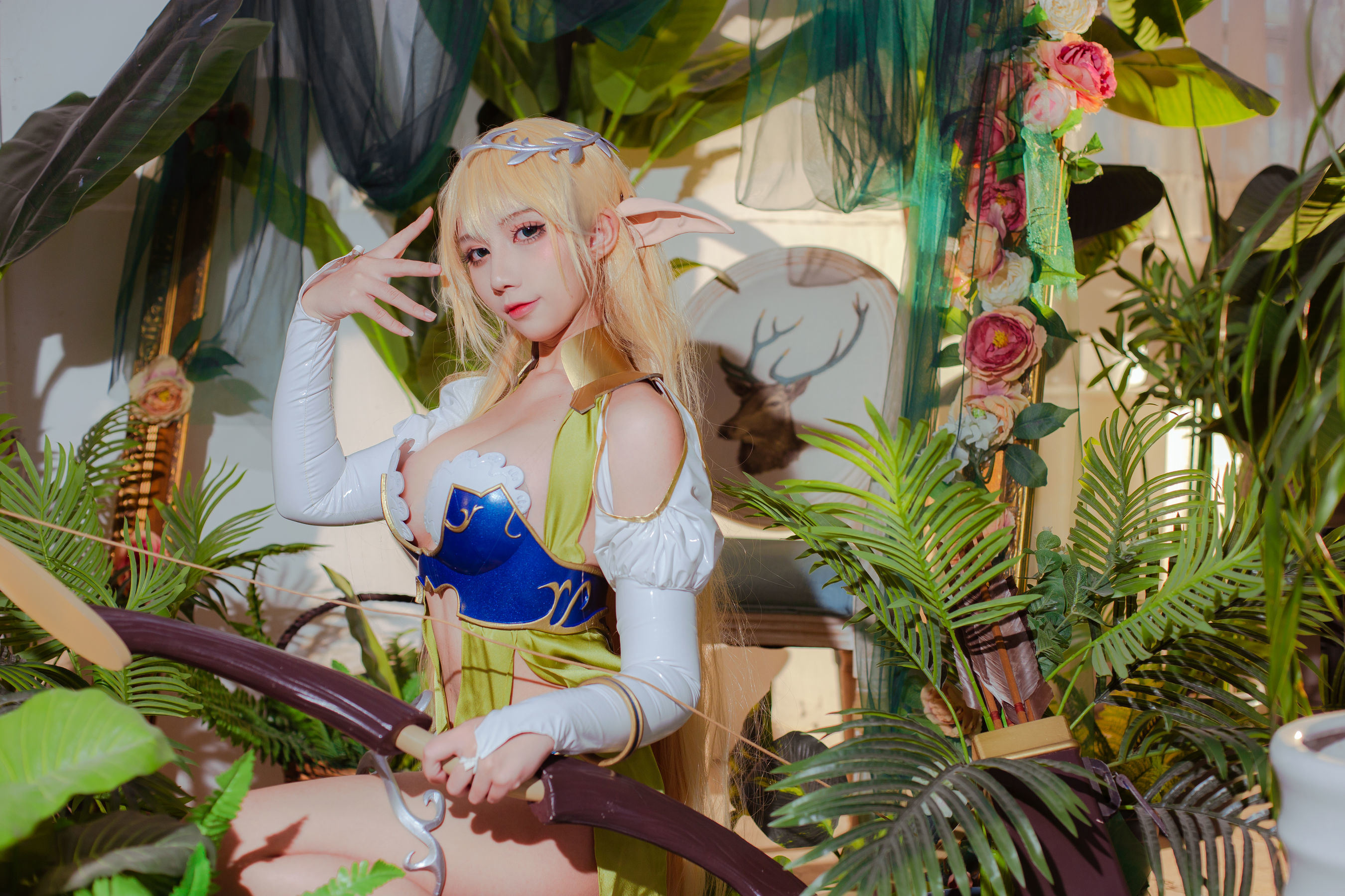 Internet Celebrity COSER Photobook] Anime Blogger Jiu Qu Jean - Elf Village