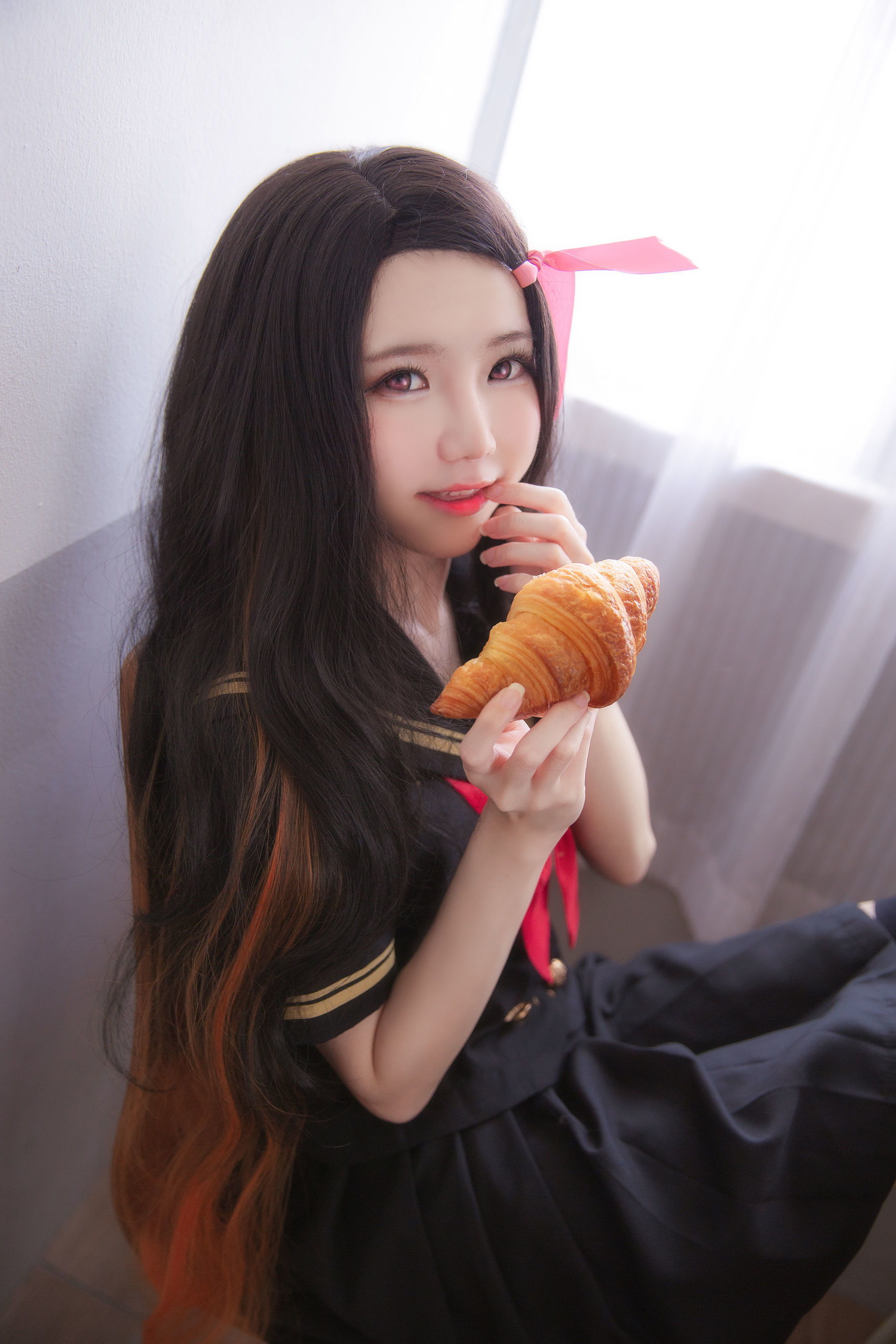 Bộ ảnh COSER của net hồng] Sally Dorasnow - Nezuko School
