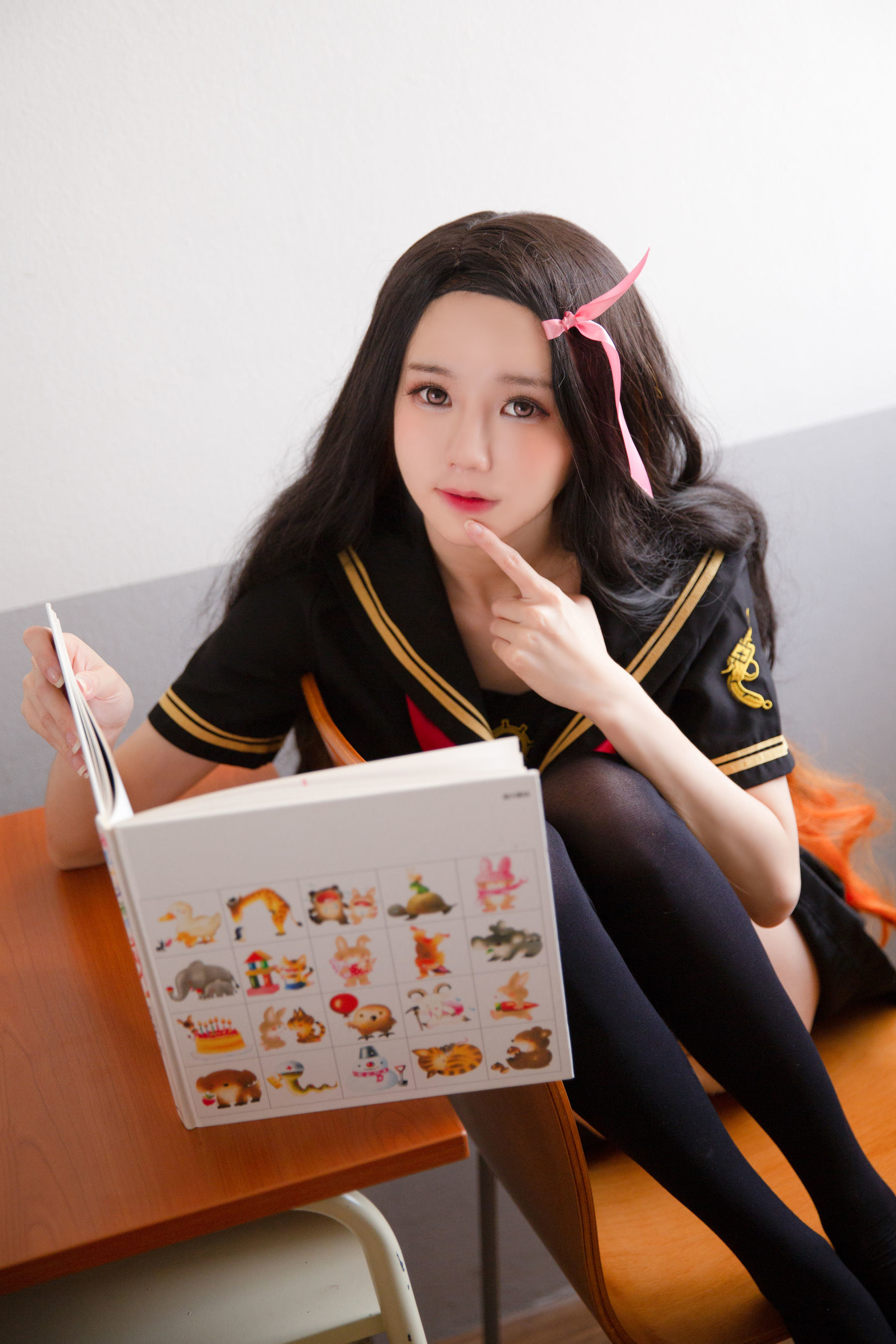 網紅COSER寫真] 莎莉·朵拉斯諾 - 禰豆子 學校