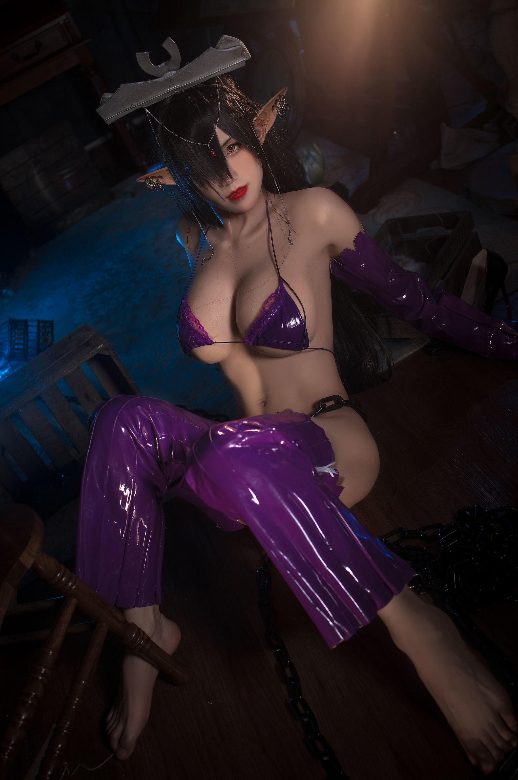 Sách ảnh Net hồng COSER] Blogger anime Sakura Mitsu - Black Beast Orika Đồng nhân