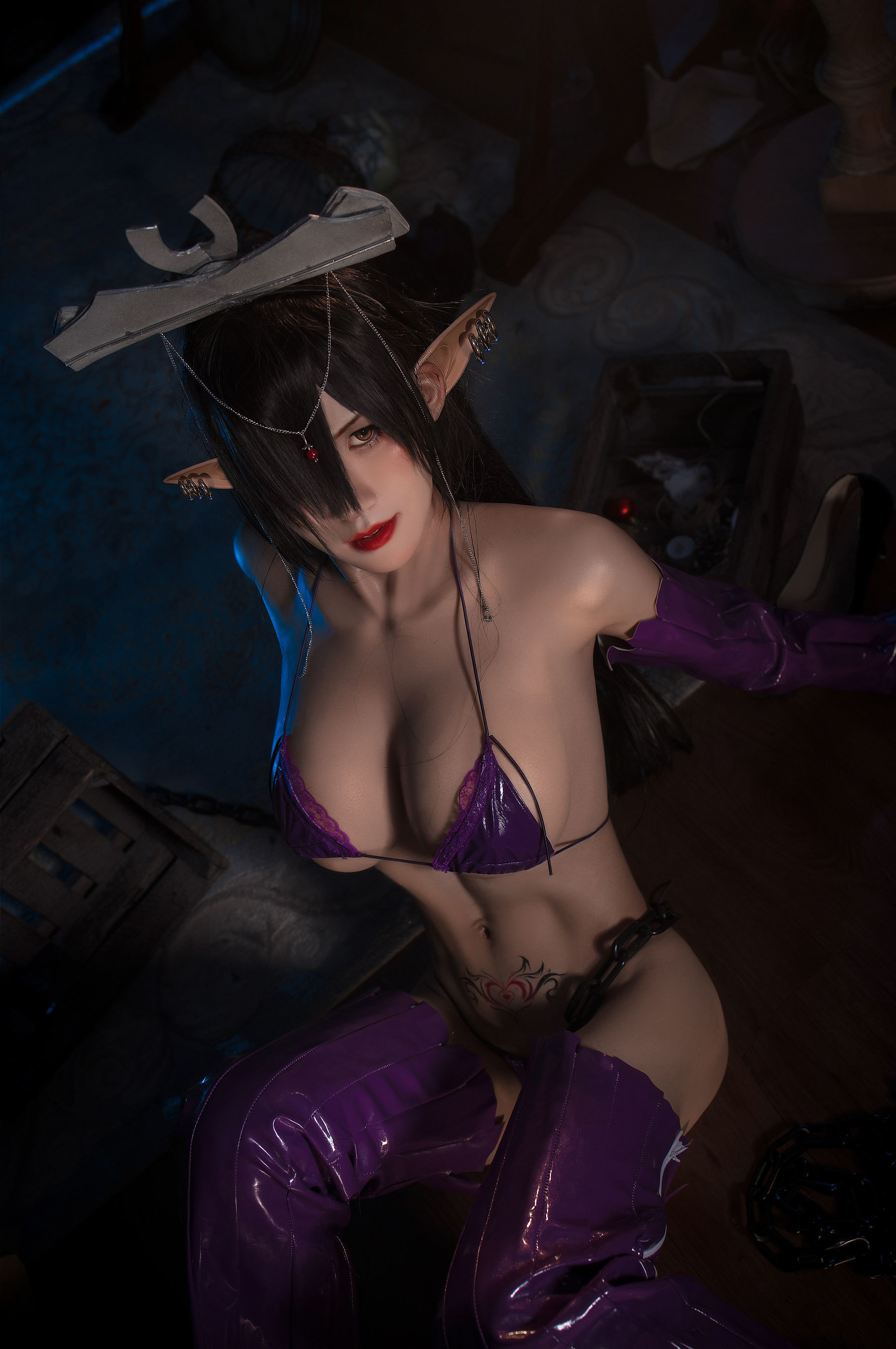 Sách ảnh Net hồng COSER] Blogger anime Sakura Mitsu - Black Beast Orika Đồng nhân