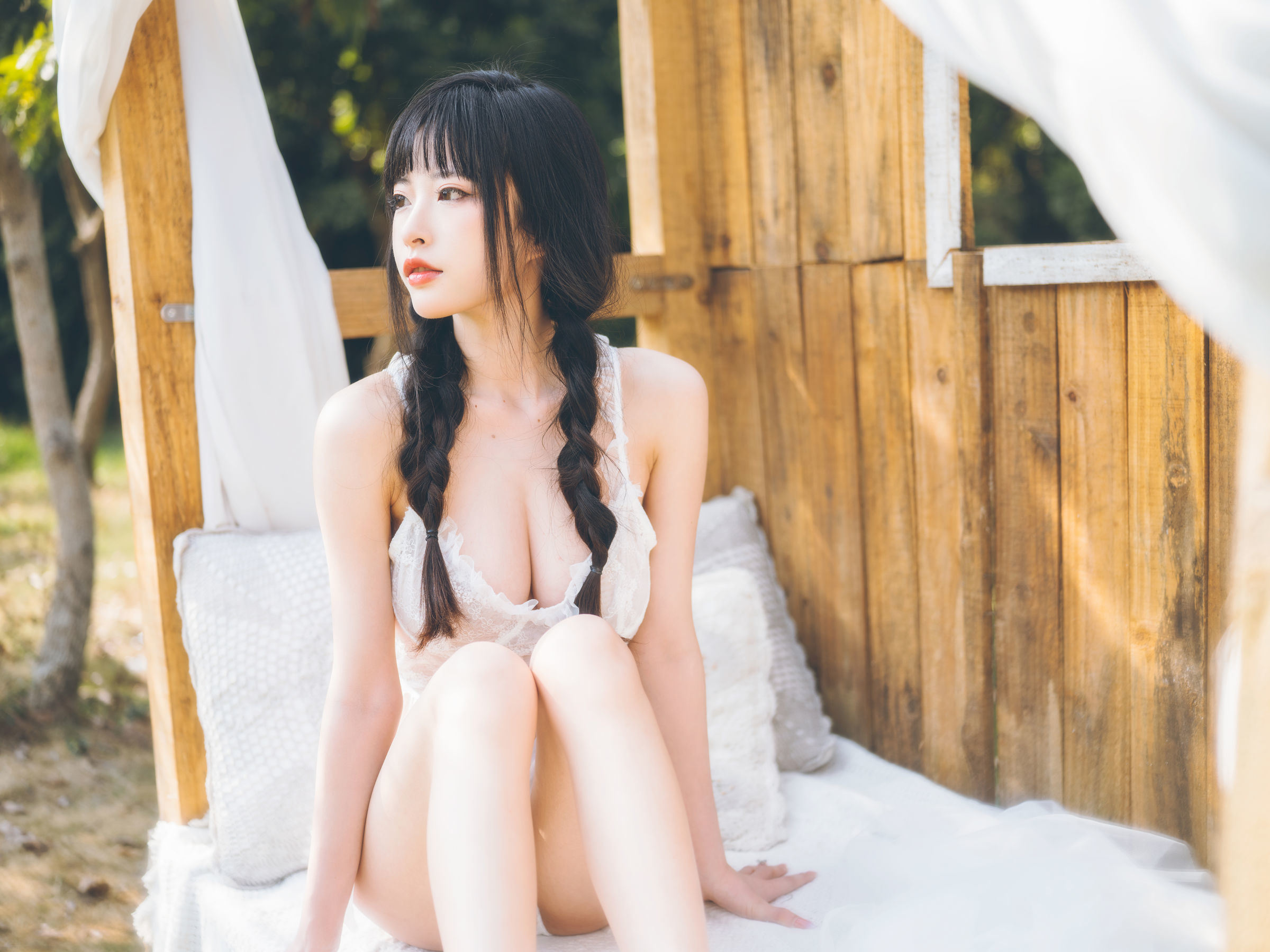 Ảnh Coser Ngôi sao Mạng] Mỹ nhân Shimizu Yui - Phong cách Đồng quê Tươi mới 01