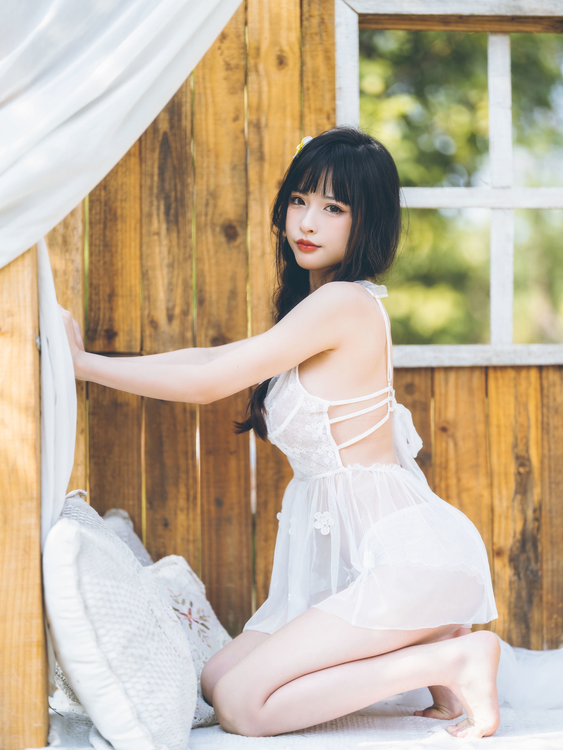 Ảnh Coser Ngôi sao Mạng] Mỹ nhân Shimizu Yui - Phong cách Đồng quê Tươi mới 01