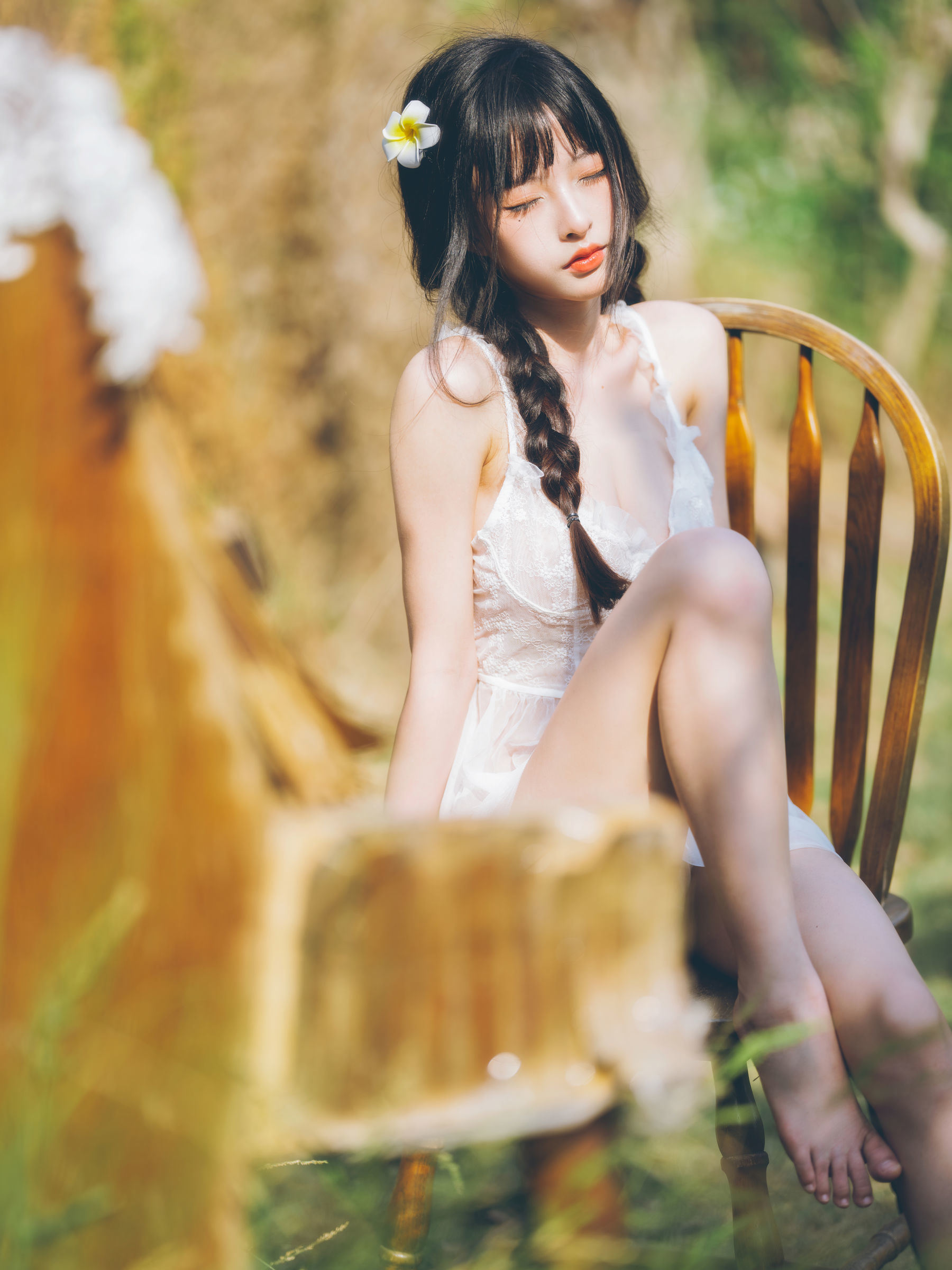 Ảnh Coser Ngôi sao Mạng] Mỹ nhân Shimizu Yui - Phong cách Đồng quê Tươi mới 01
