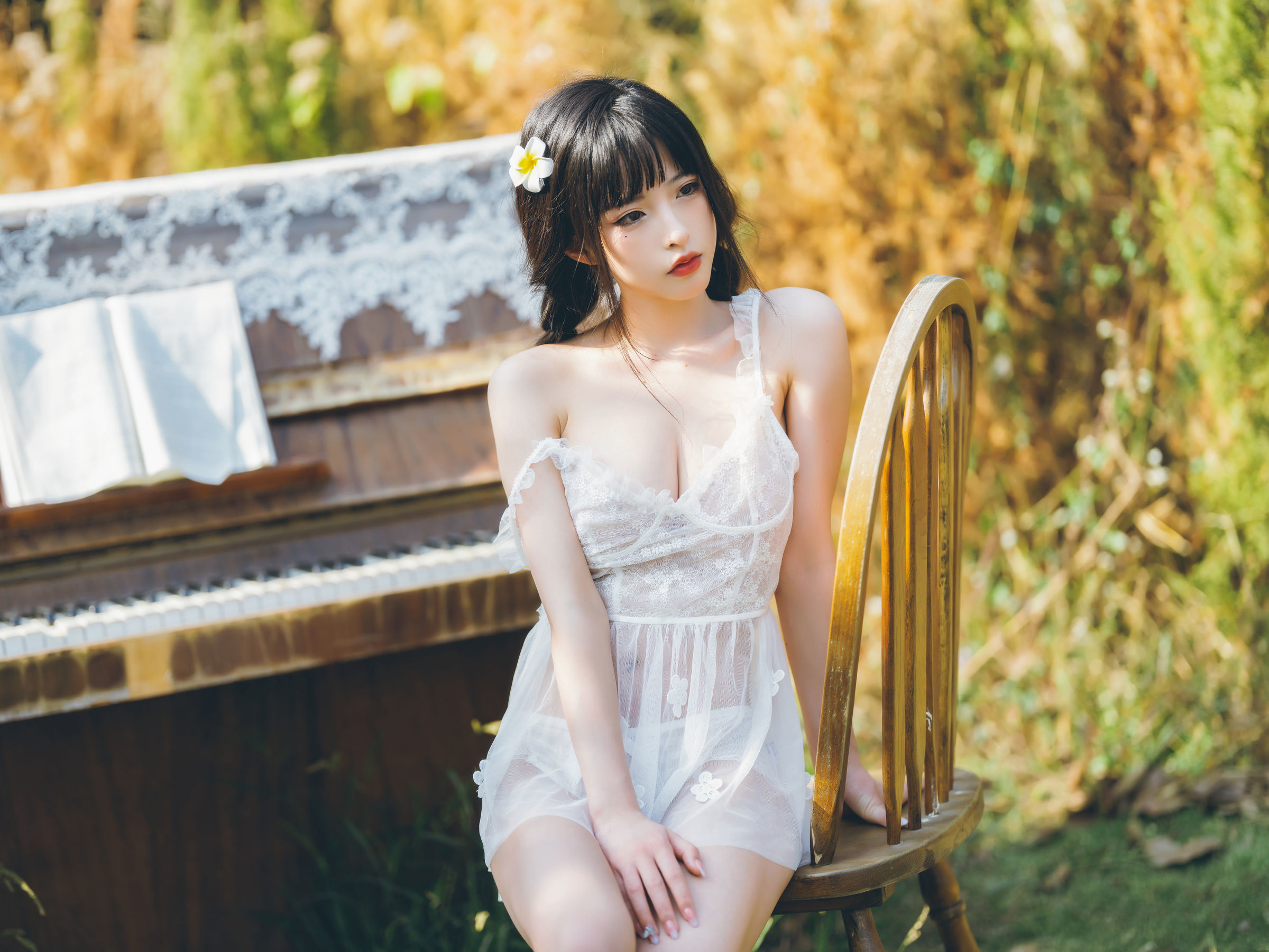 Ảnh Coser Ngôi sao Mạng] Mỹ nhân Shimizu Yui - Phong cách Đồng quê Tươi mới 01