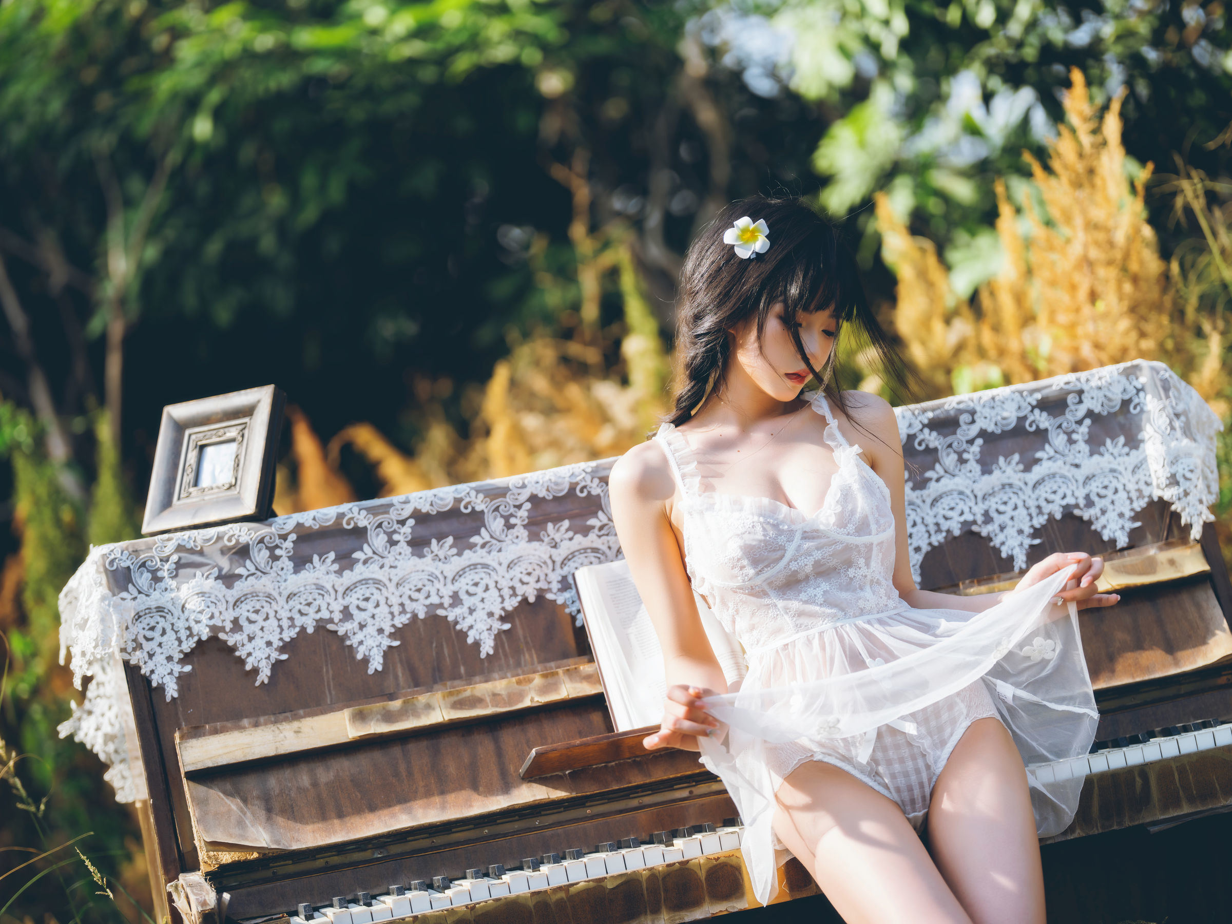 Ảnh Coser Ngôi sao Mạng] Mỹ nhân Shimizu Yui - Phong cách Đồng quê Tươi mới 01