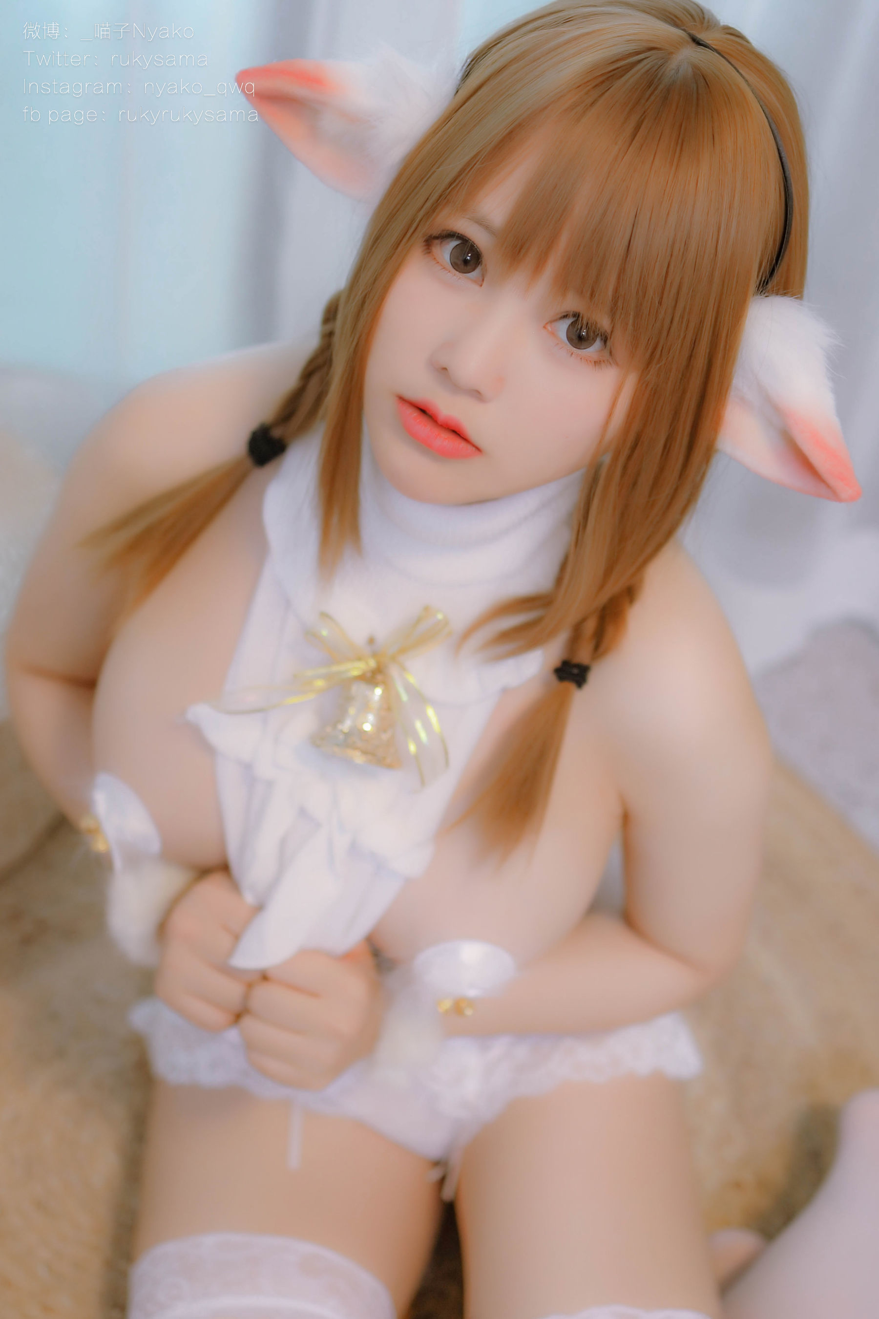 網紅COSER寫真] 萌妹子Nyako喵子 - 獸耳女友2 之 小白羊系列