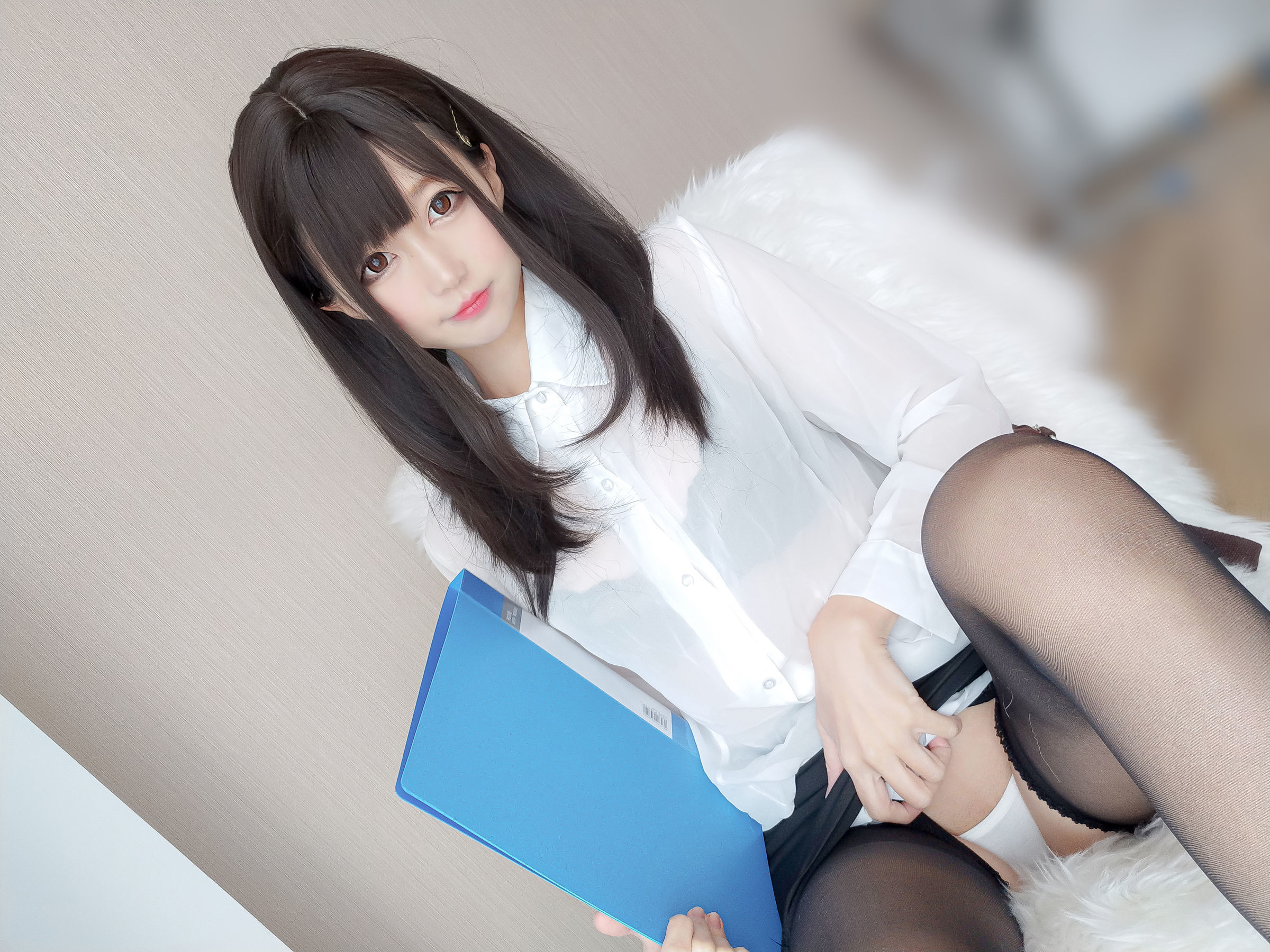 網紅COSER寫真] 娜吉莎魔物喵 - 黑絲OL