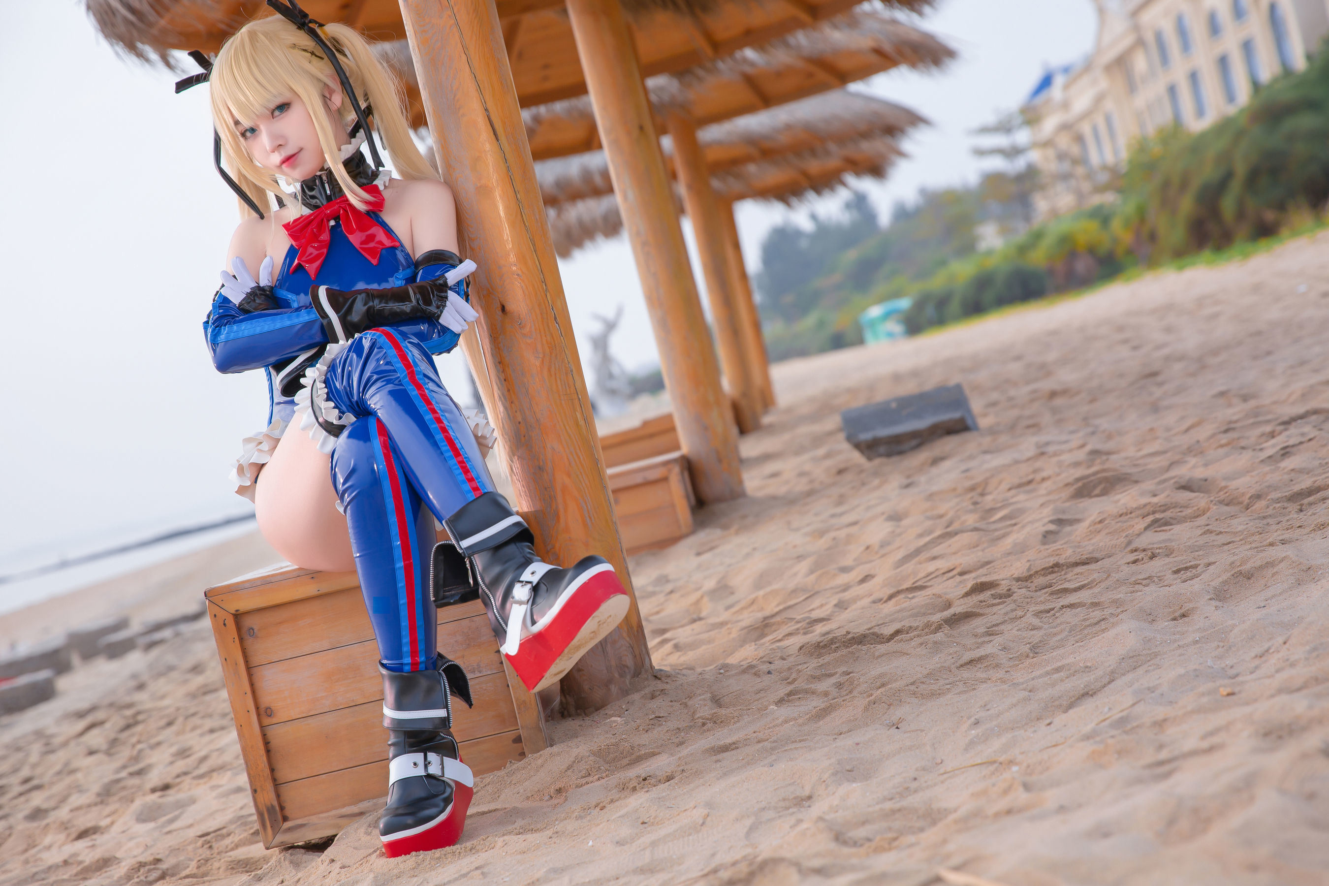 เน็ตไอดอล COSER 写真] อนิเมะบล็อกเกอร์ G44 ไม่ได้รับบาดเจ็บ - เมรีชุดบอดี้สูท