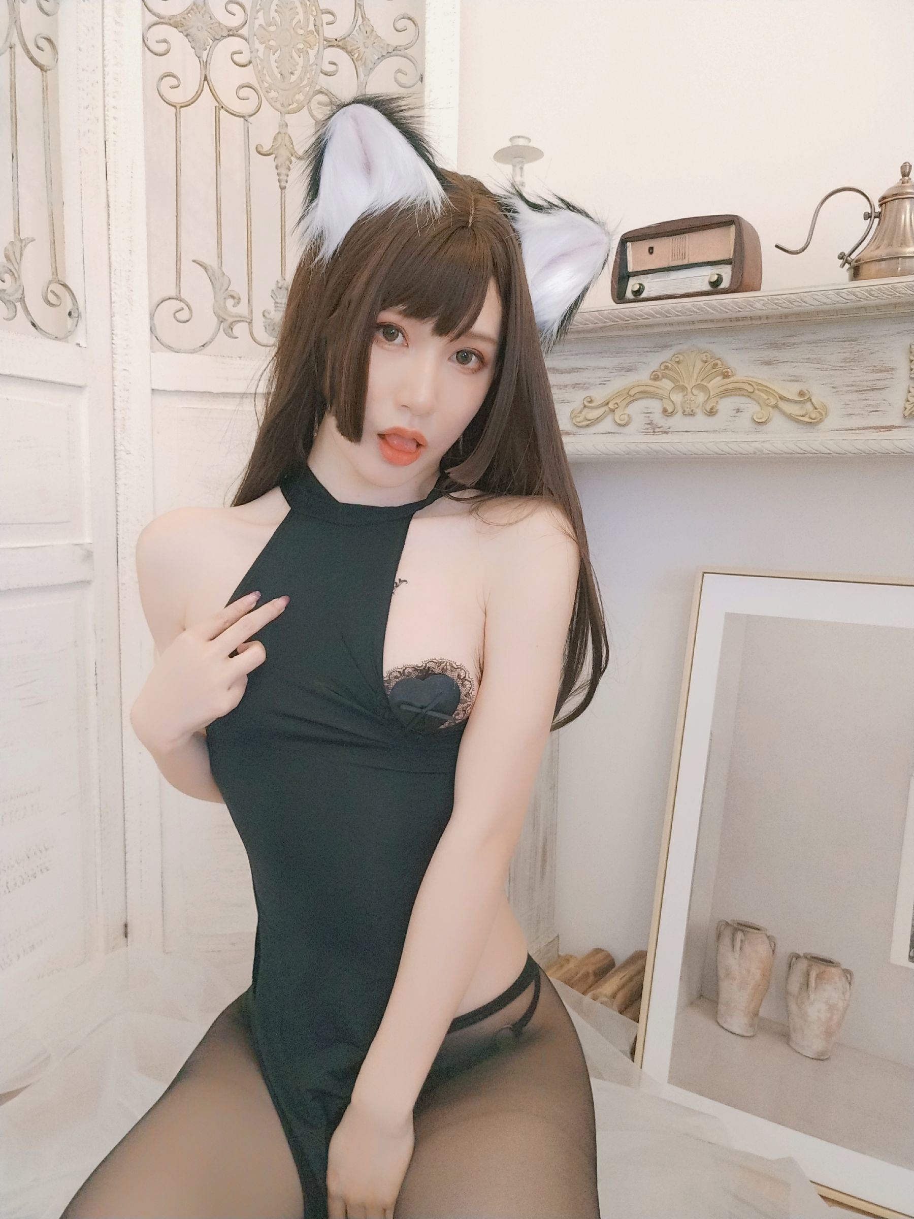 Ảnh cosplay của net red] Kinomoto Ka - Bạn gái của Mèo Đen