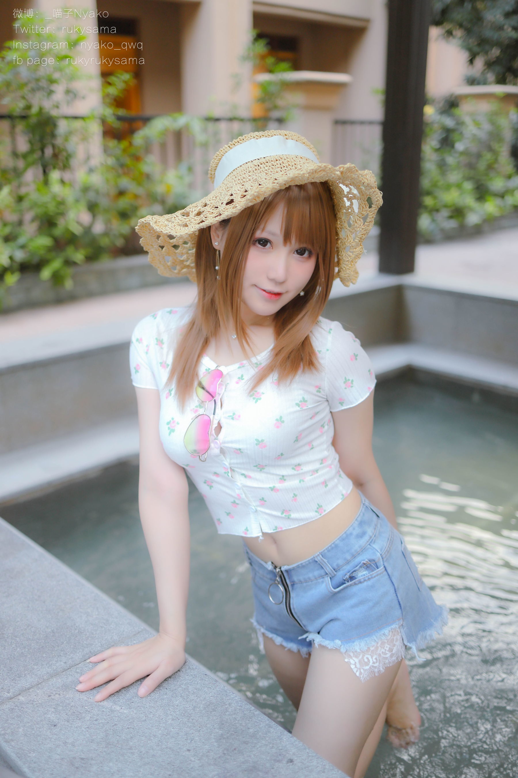 Ảnh net hồng cosplay] Cô gái dễ thương Nyako Meowzi - Du lịch suối nước nóng