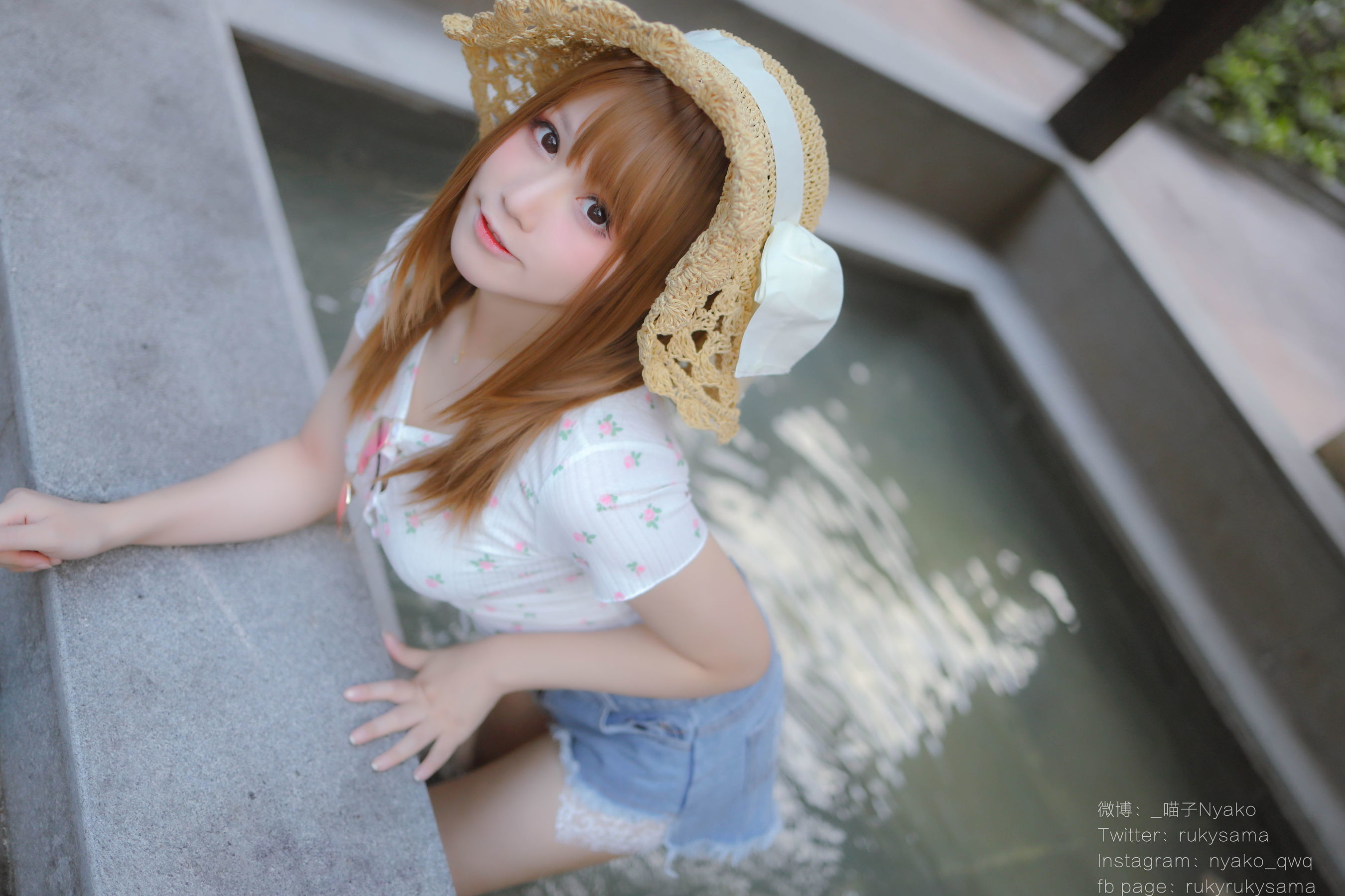 Ảnh net hồng cosplay] Cô gái dễ thương Nyako Meowzi - Du lịch suối nước nóng