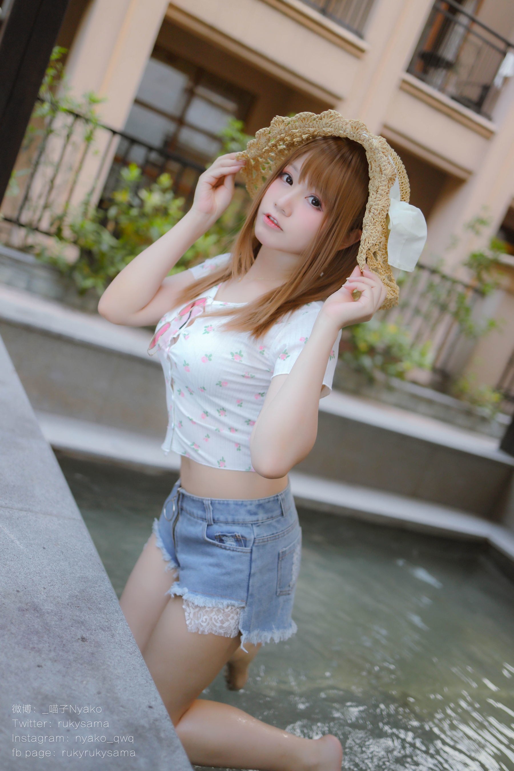 Ảnh net hồng cosplay] Cô gái dễ thương Nyako Meowzi - Du lịch suối nước nóng