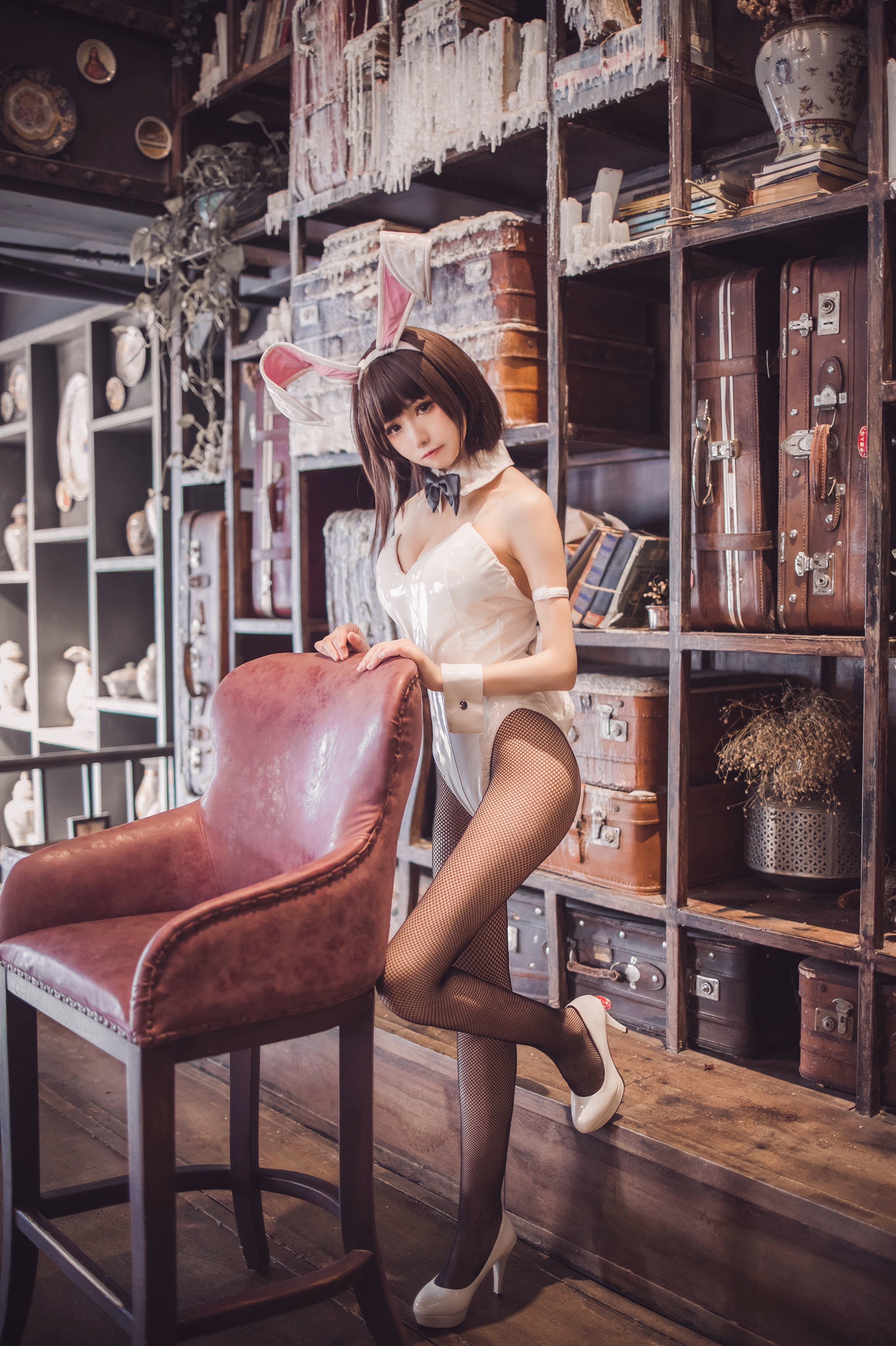網紅COSER寫真] Coser衣衣 - 加藤惠兔女郎