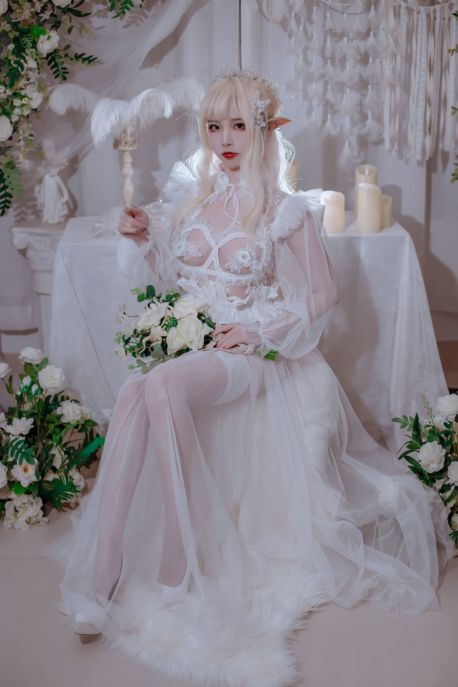 網紅COSER寫真] 人氣 Coser 二佐Nisa - 精靈公主