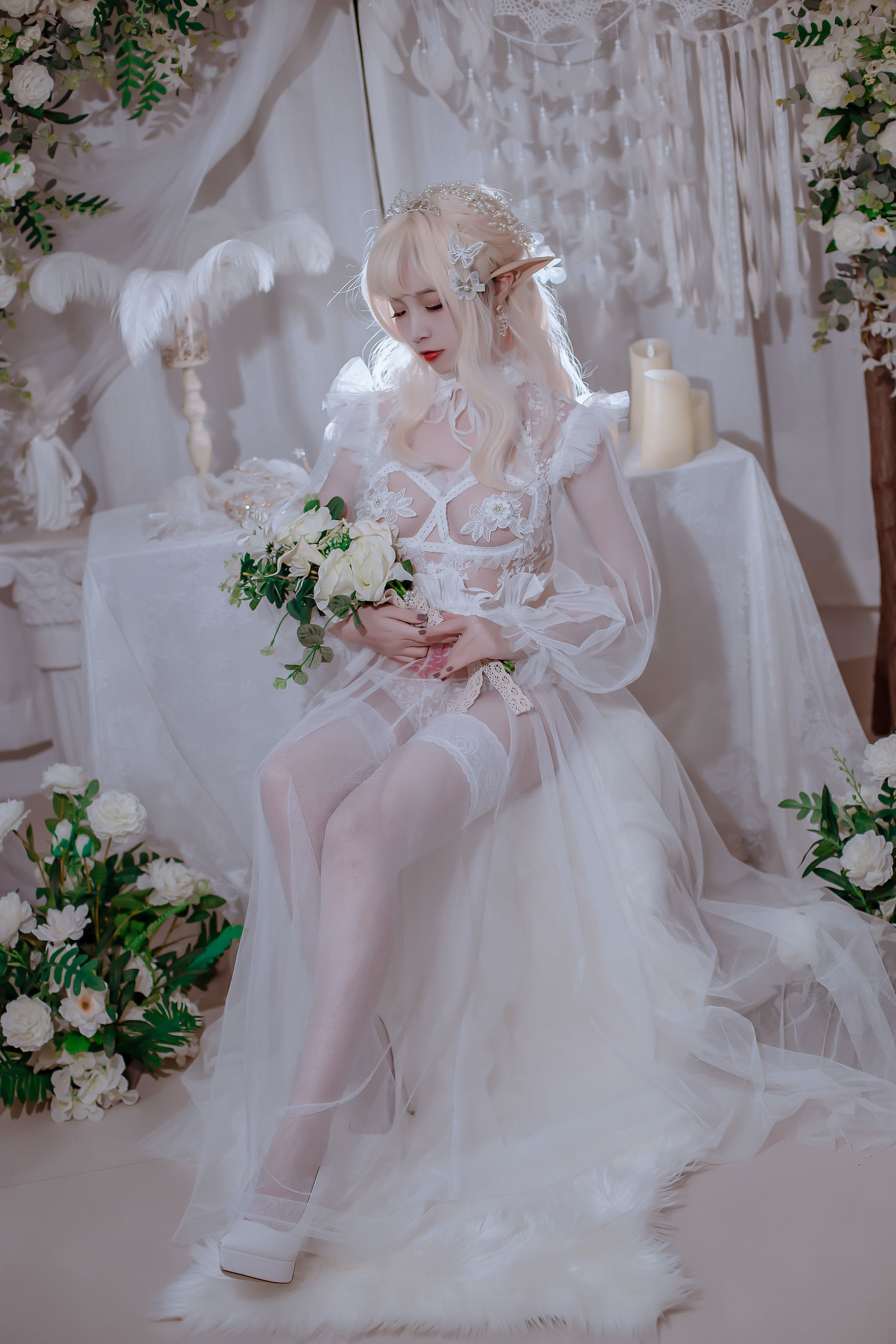 網紅COSER寫真] 人氣 Coser 二佐Nisa - 精靈公主
