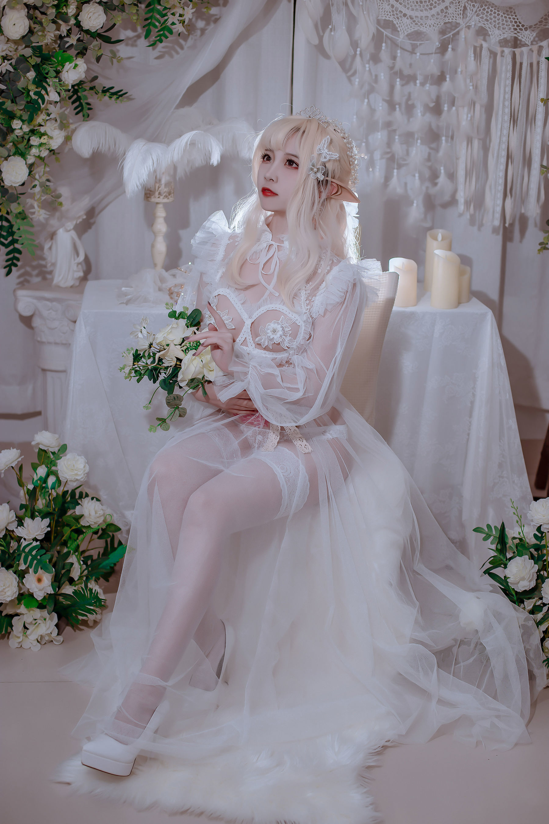 網紅COSER寫真] 人氣 Coser 二佐Nisa - 精靈公主