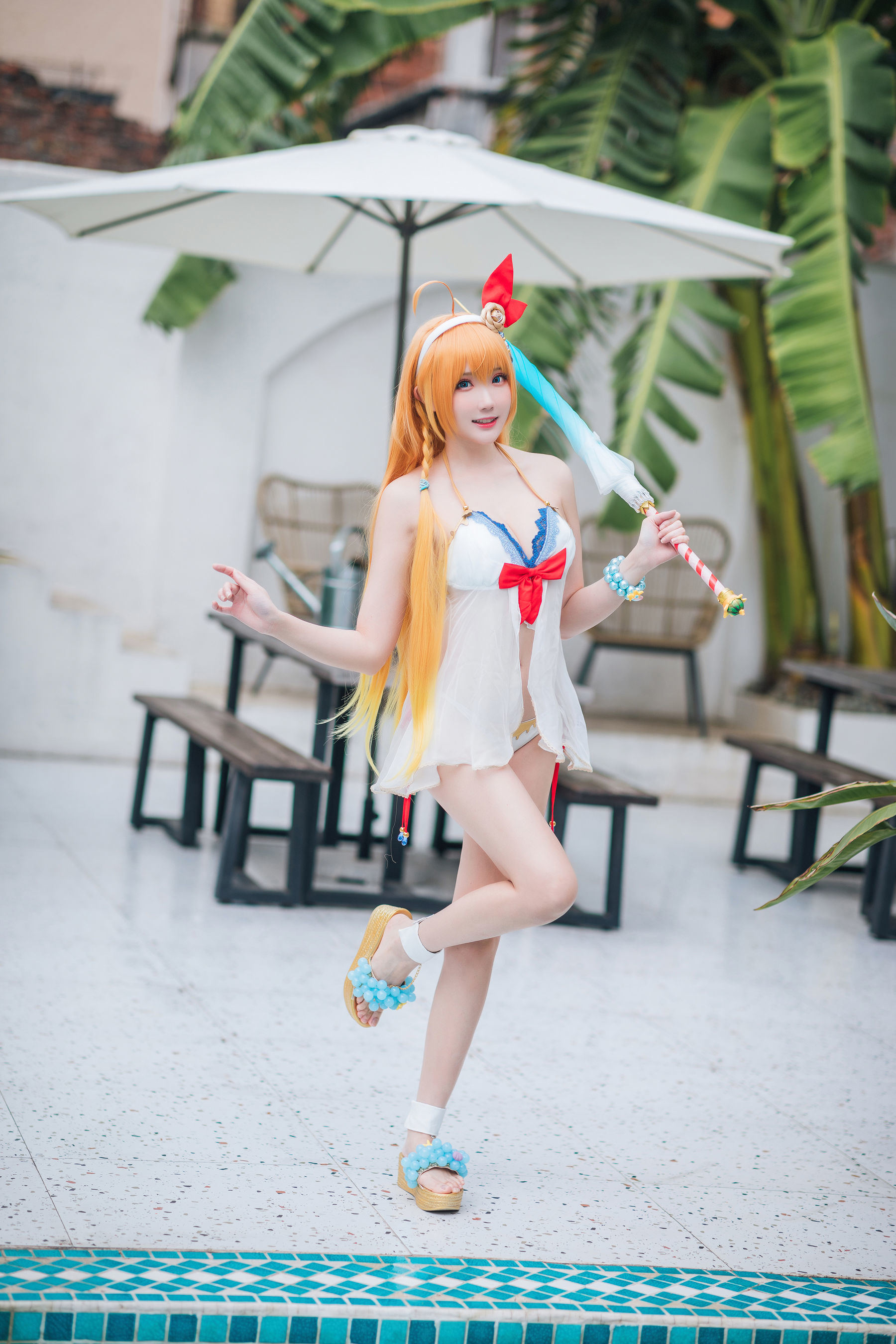 Ảnh Coser Web Hồng] Coser Gua Xi Jiang Phúc Lợi - Princess Connect Hạ Nhật Tam Đại