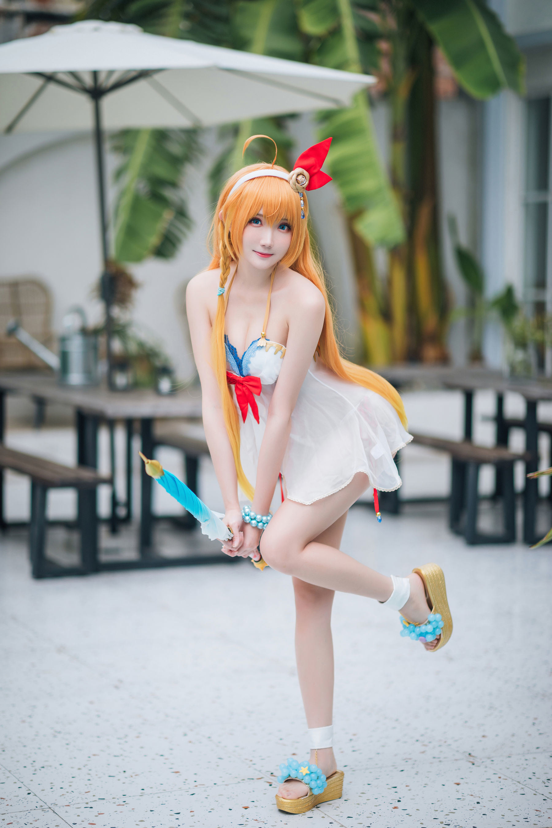 Ảnh Coser Web Hồng] Coser Gua Xi Jiang Phúc Lợi - Princess Connect Hạ Nhật Tam Đại