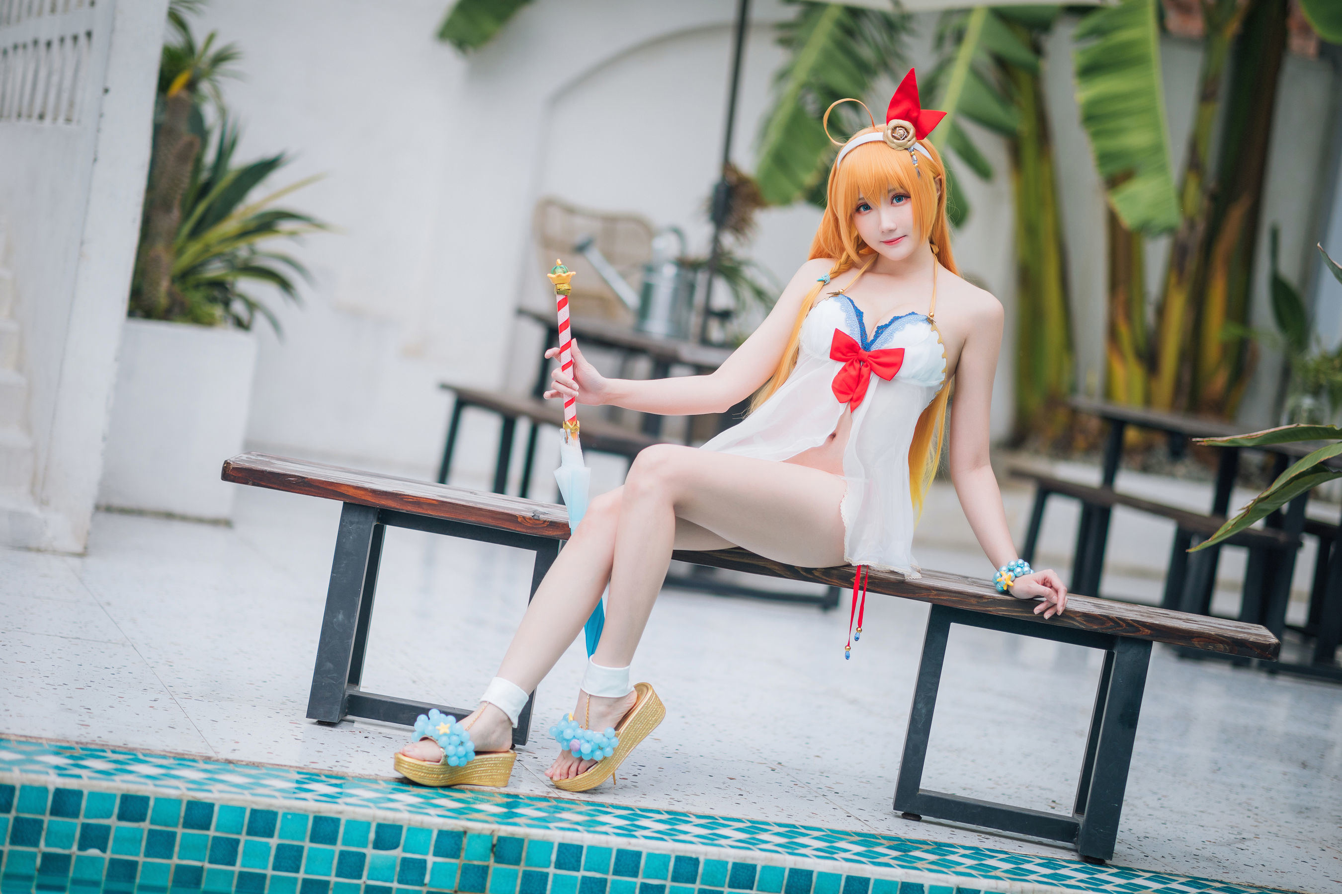 Ảnh Coser Web Hồng] Coser Gua Xi Jiang Phúc Lợi - Princess Connect Hạ Nhật Tam Đại