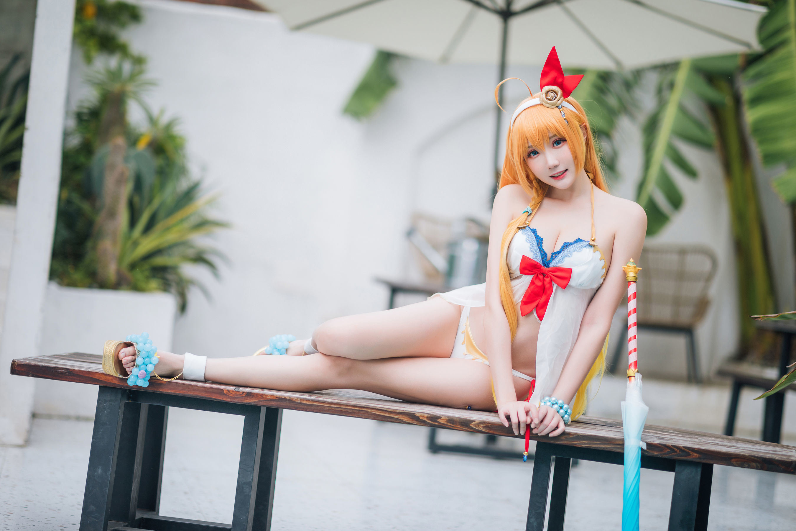 Ảnh Coser Web Hồng] Coser Gua Xi Jiang Phúc Lợi - Princess Connect Hạ Nhật Tam Đại