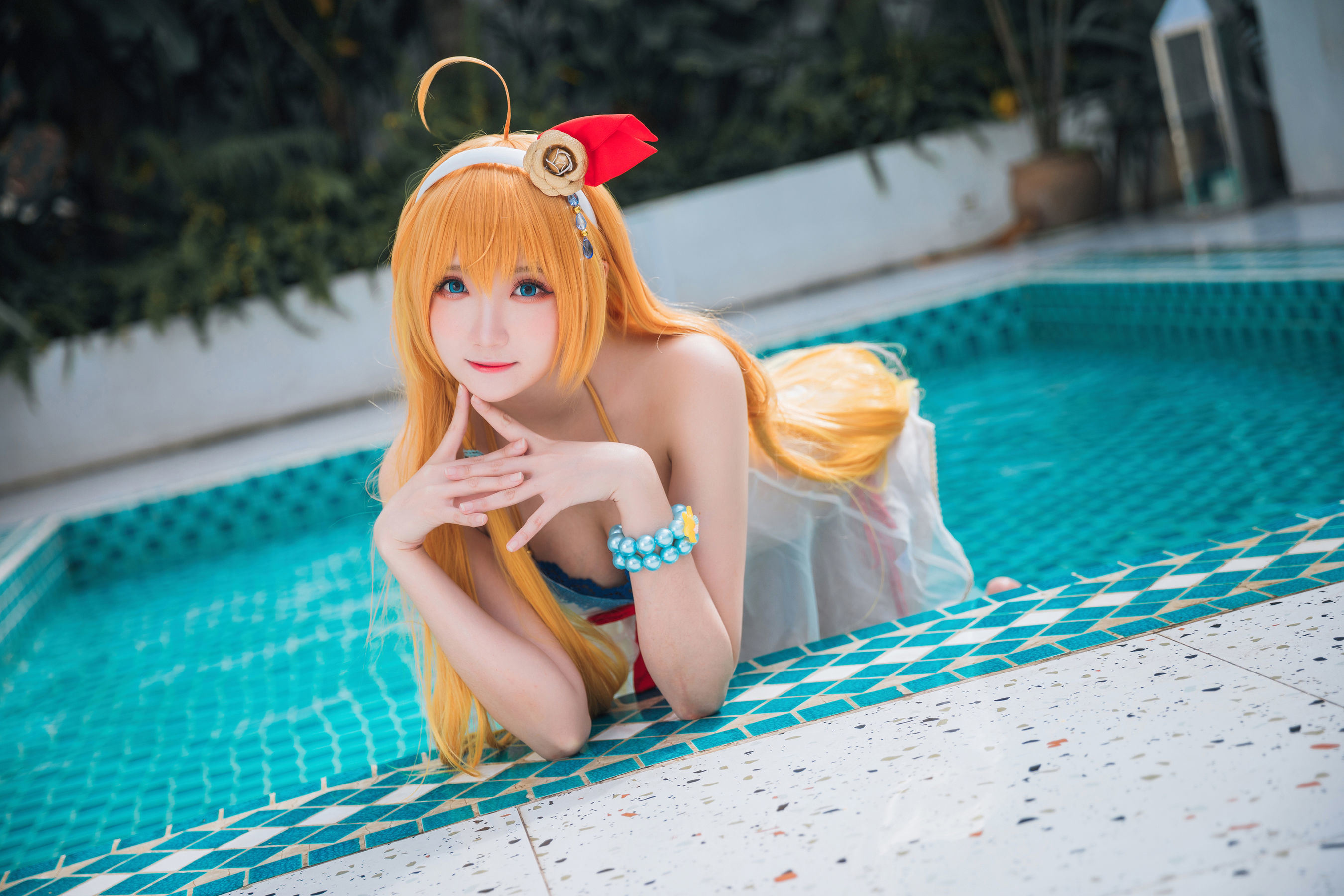 Ảnh Coser Web Hồng] Coser Gua Xi Jiang Phúc Lợi - Princess Connect Hạ Nhật Tam Đại