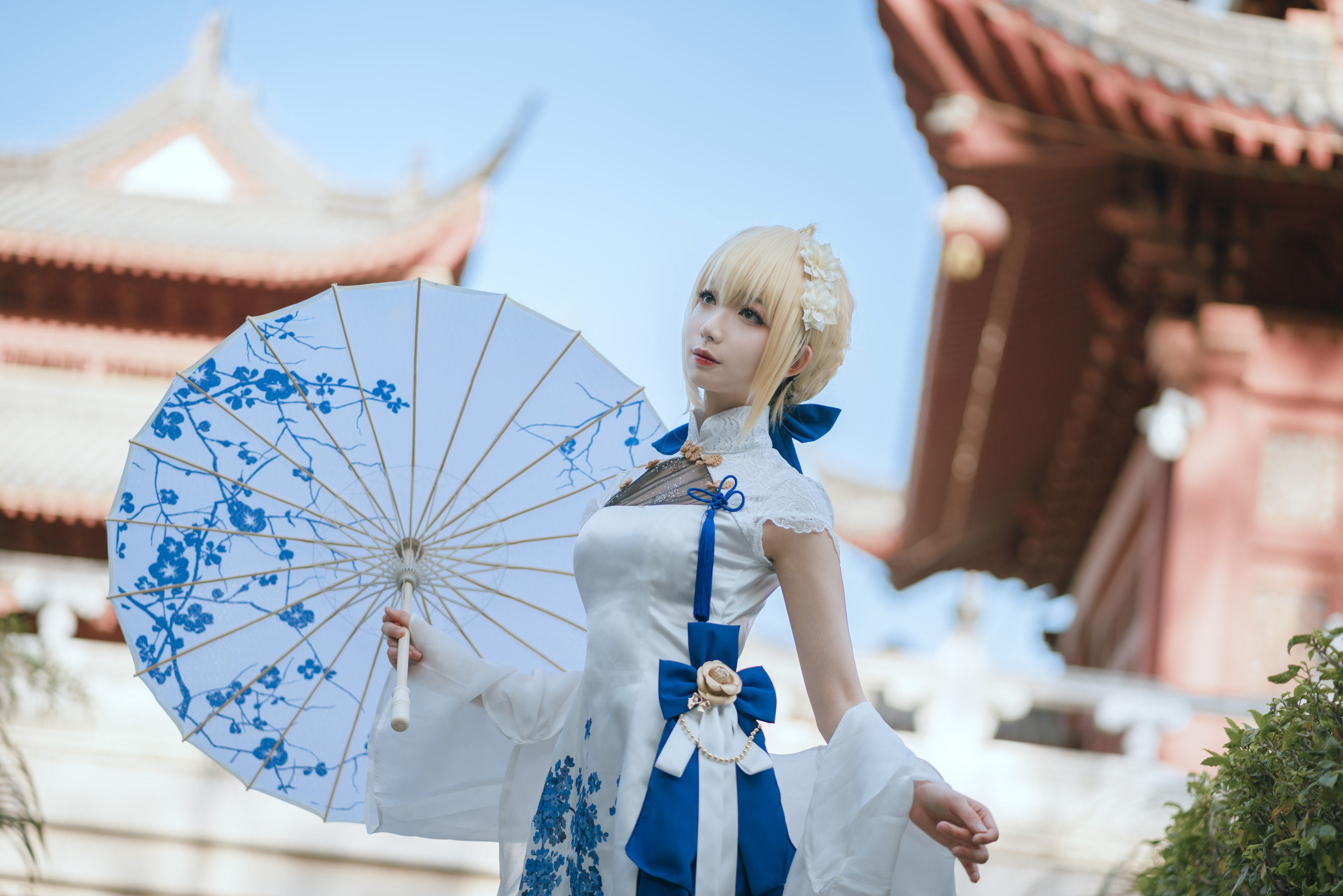 Tập ảnh COSER của ngôi sao mạng] Blogger anime Phong Giang Giang v - Saber Áo qipao