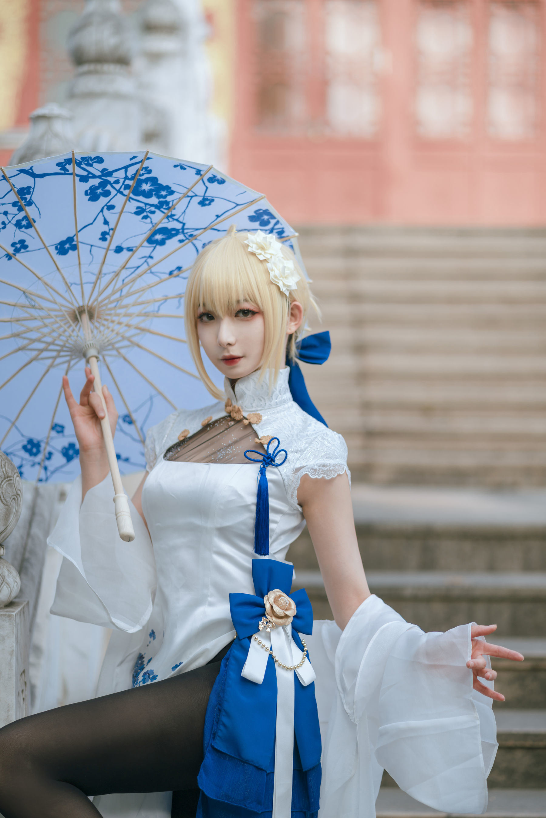 Tập ảnh COSER của ngôi sao mạng] Blogger anime Phong Giang Giang v - Saber Áo qipao
