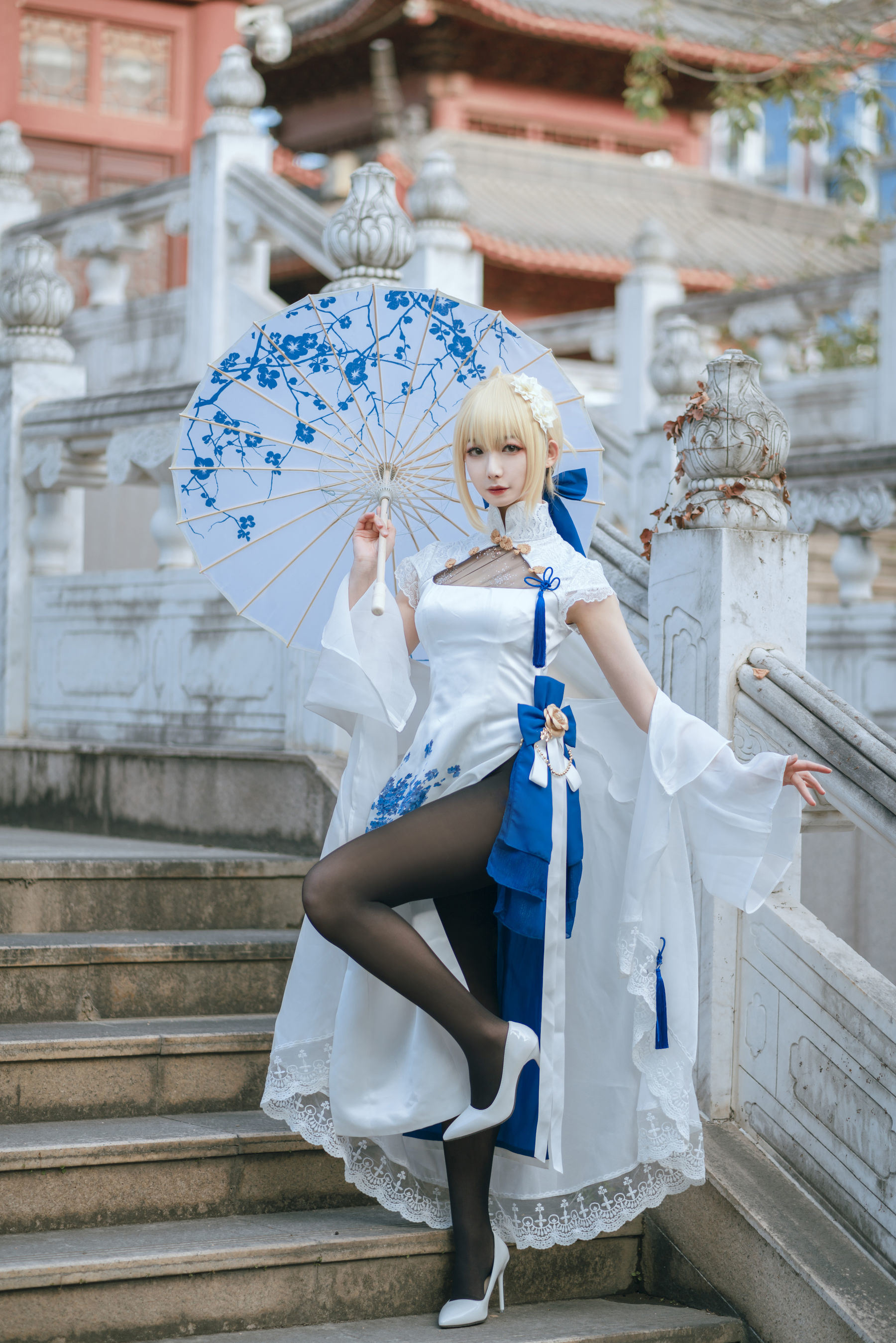 Tập ảnh COSER của ngôi sao mạng] Blogger anime Phong Giang Giang v - Saber Áo qipao