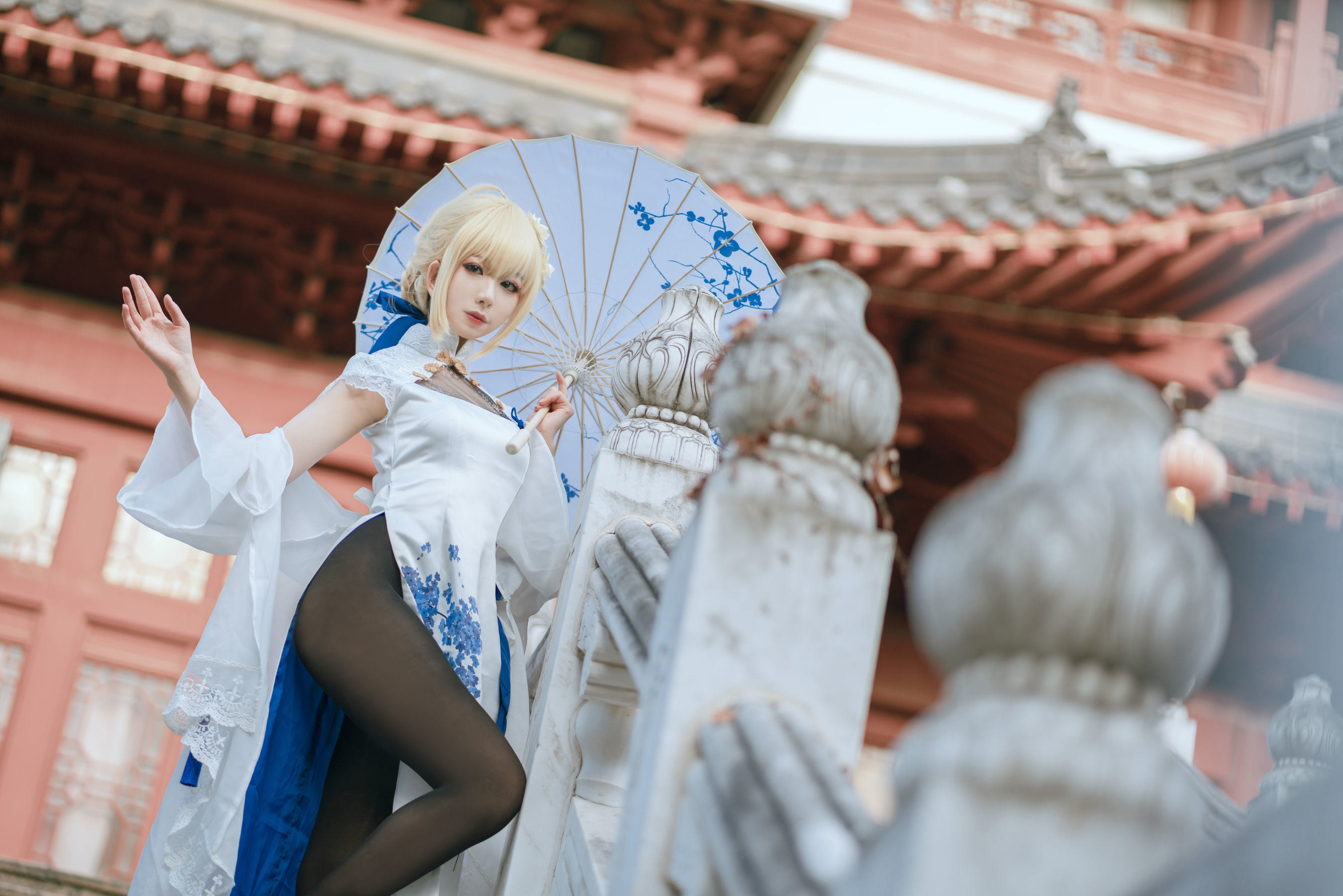 Tập ảnh COSER của ngôi sao mạng] Blogger anime Phong Giang Giang v - Saber Áo qipao
