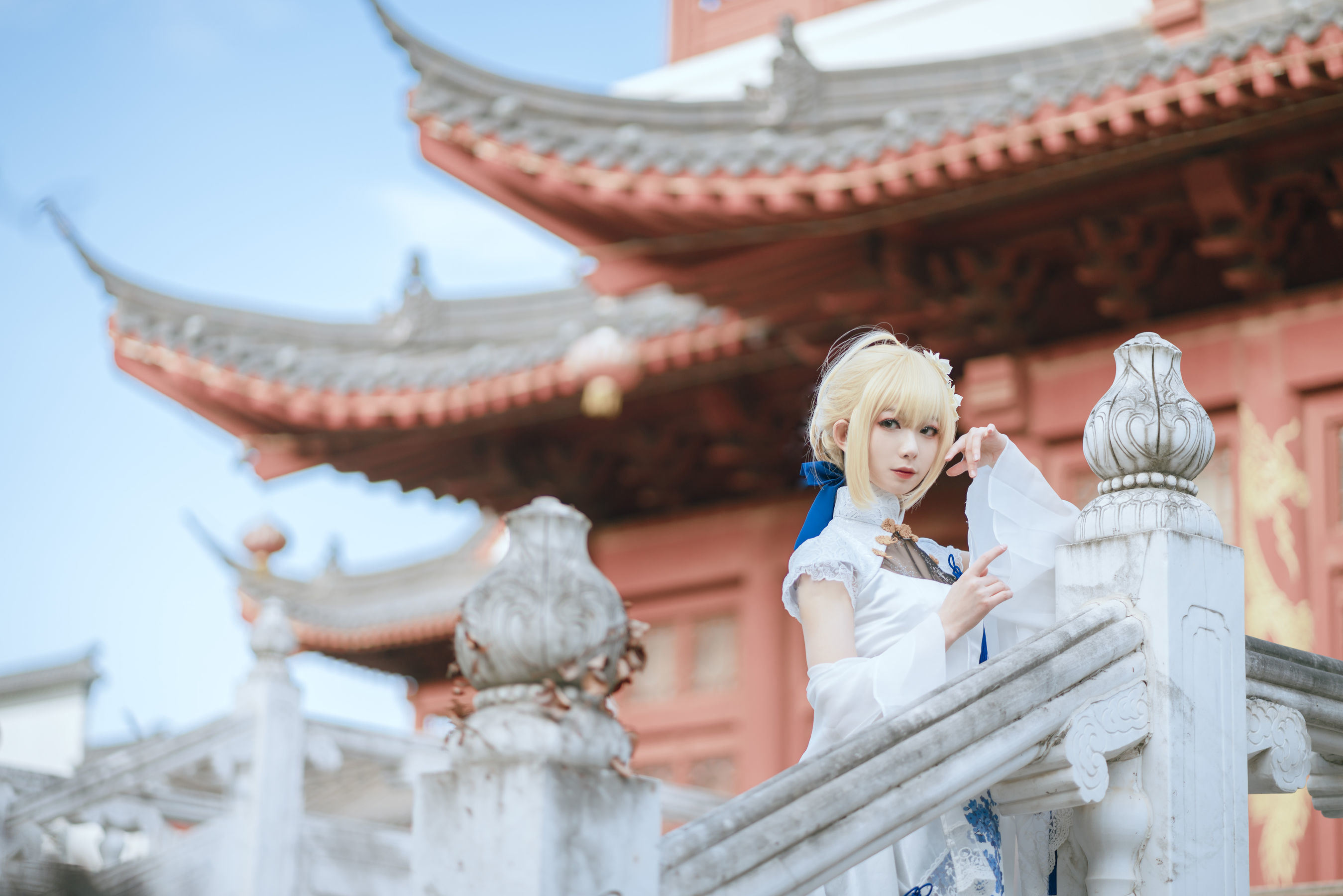 Tập ảnh COSER của ngôi sao mạng] Blogger anime Phong Giang Giang v - Saber Áo qipao
