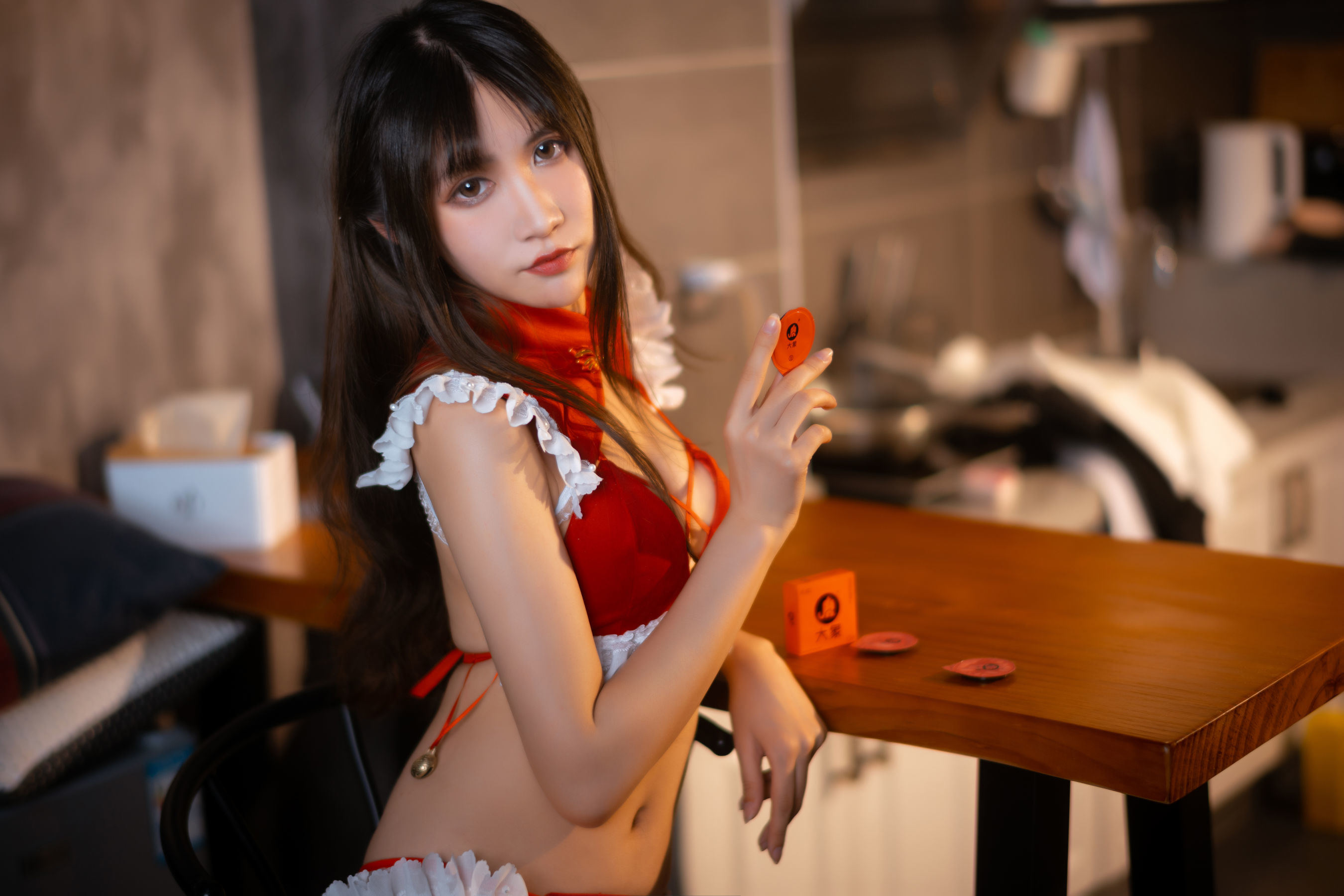 網紅COSER寫真] 動漫博主阮邑_仙女 - 大象 紅色